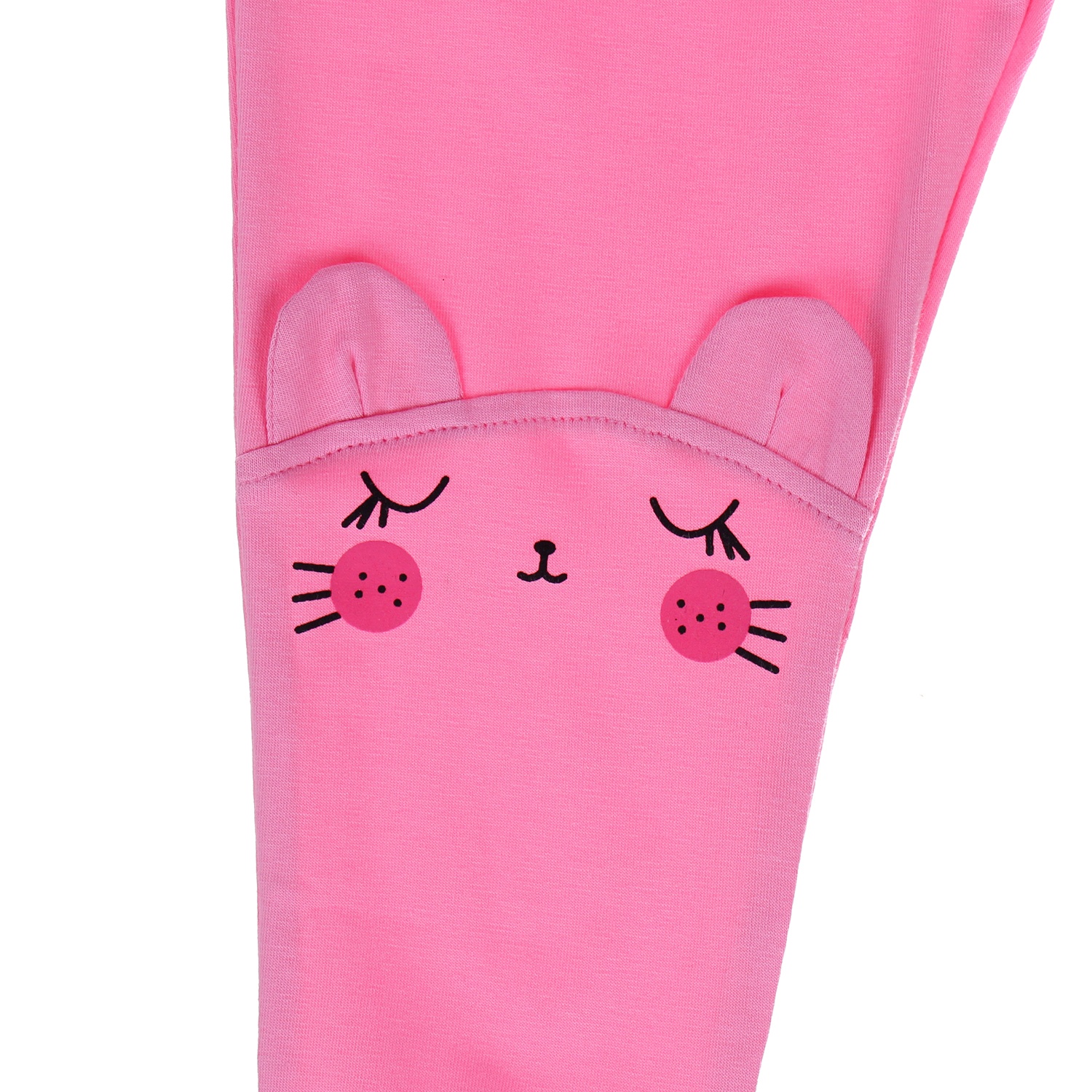 Quần dài cotton đáp mặt chú mèo 2 đầu gối Kiza hình 2