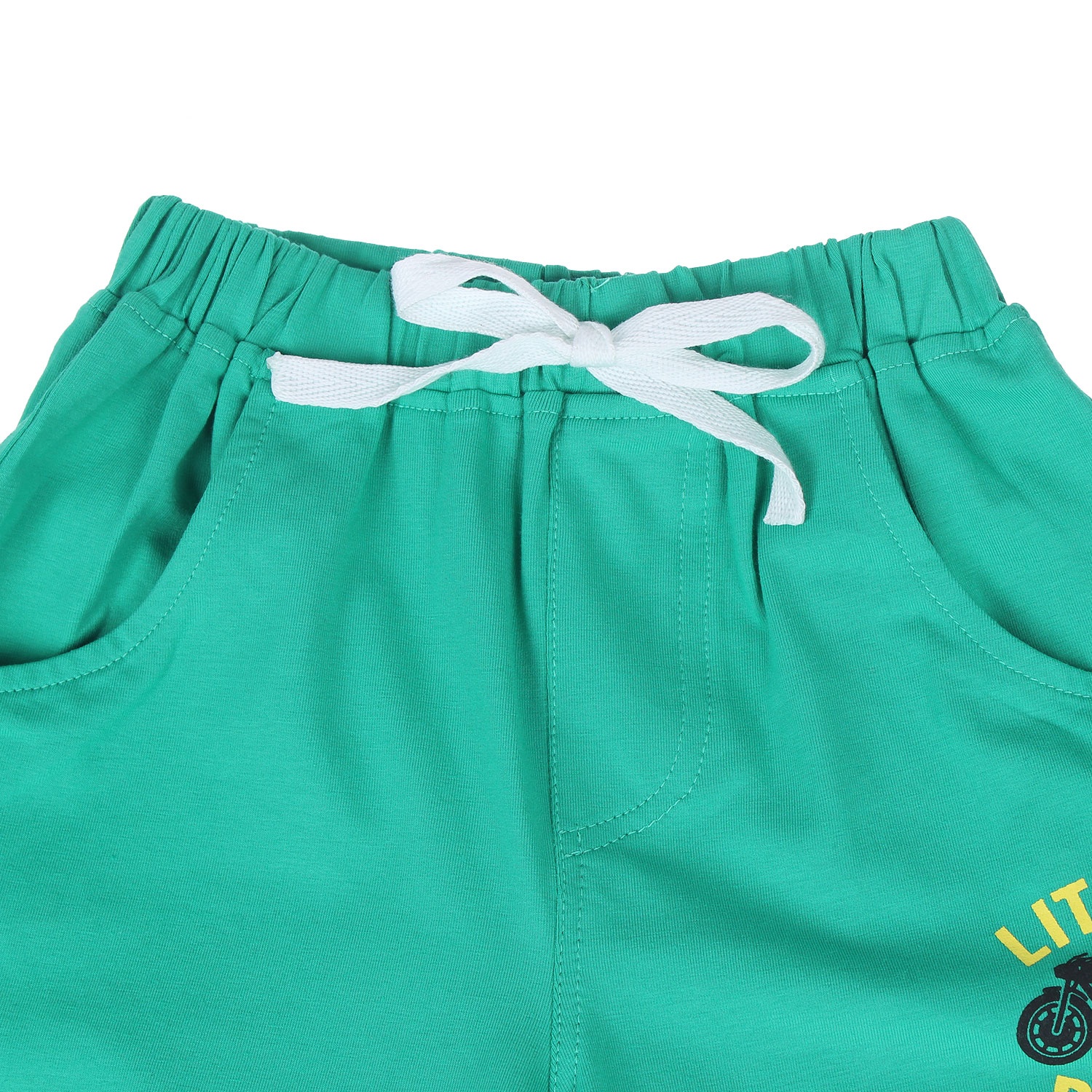 Quần đùi cotton Kiza xanh lá cây hình 2