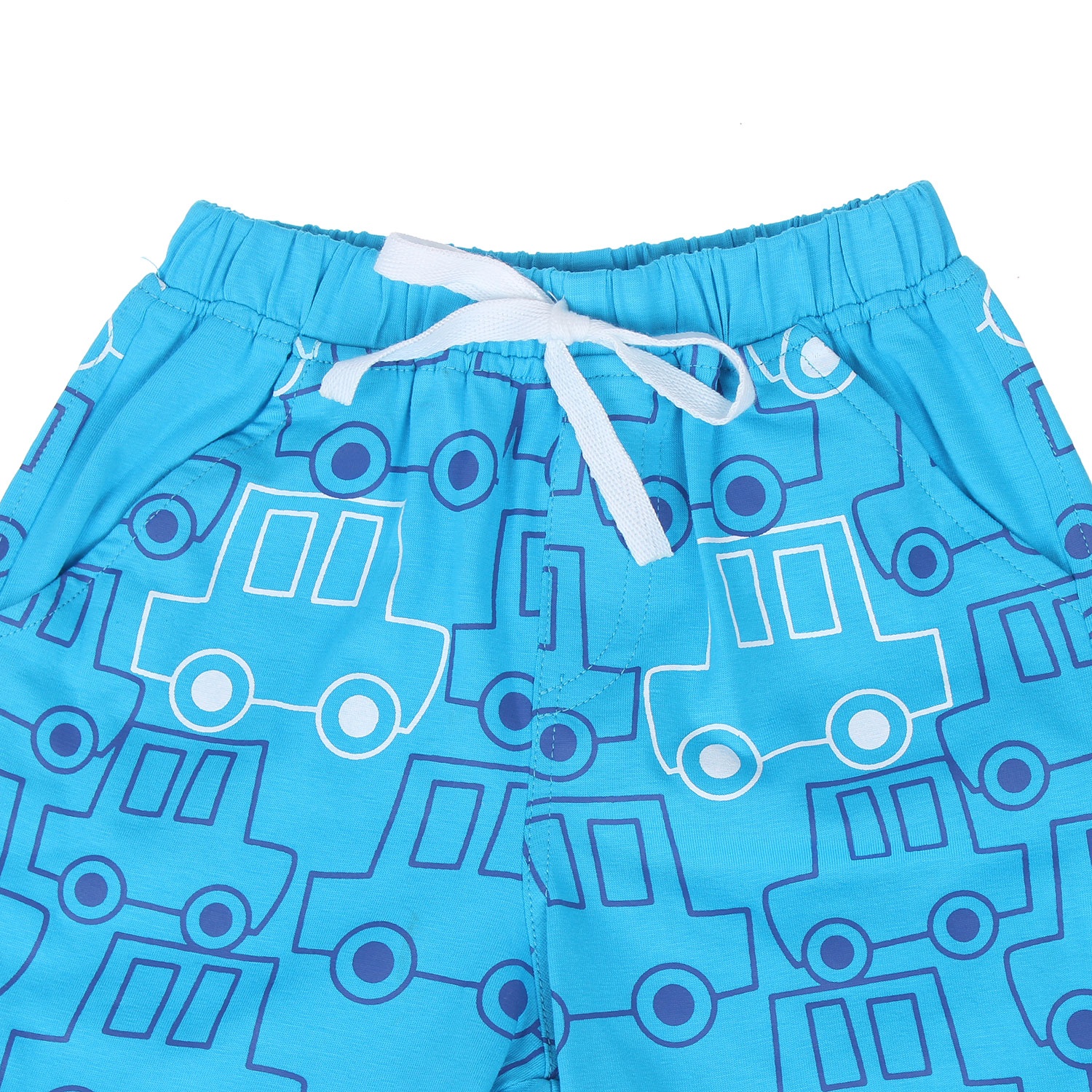 Quần đùi Kiza in hình xe ô tô nền xanh dương hình 2