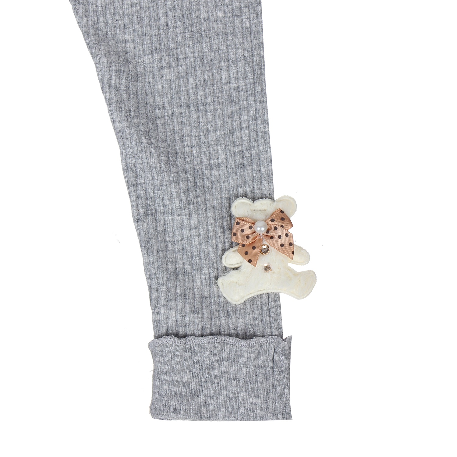 Quần Legging kẻ tăm Kiza (Ghi) hình 3