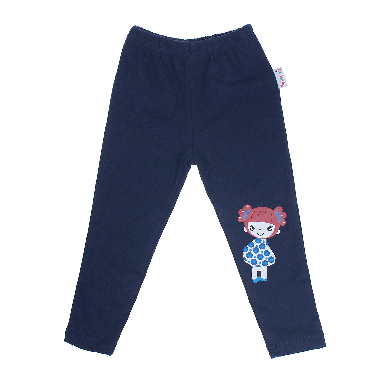 Quần nỉ legging in hình bé gái hình 1
