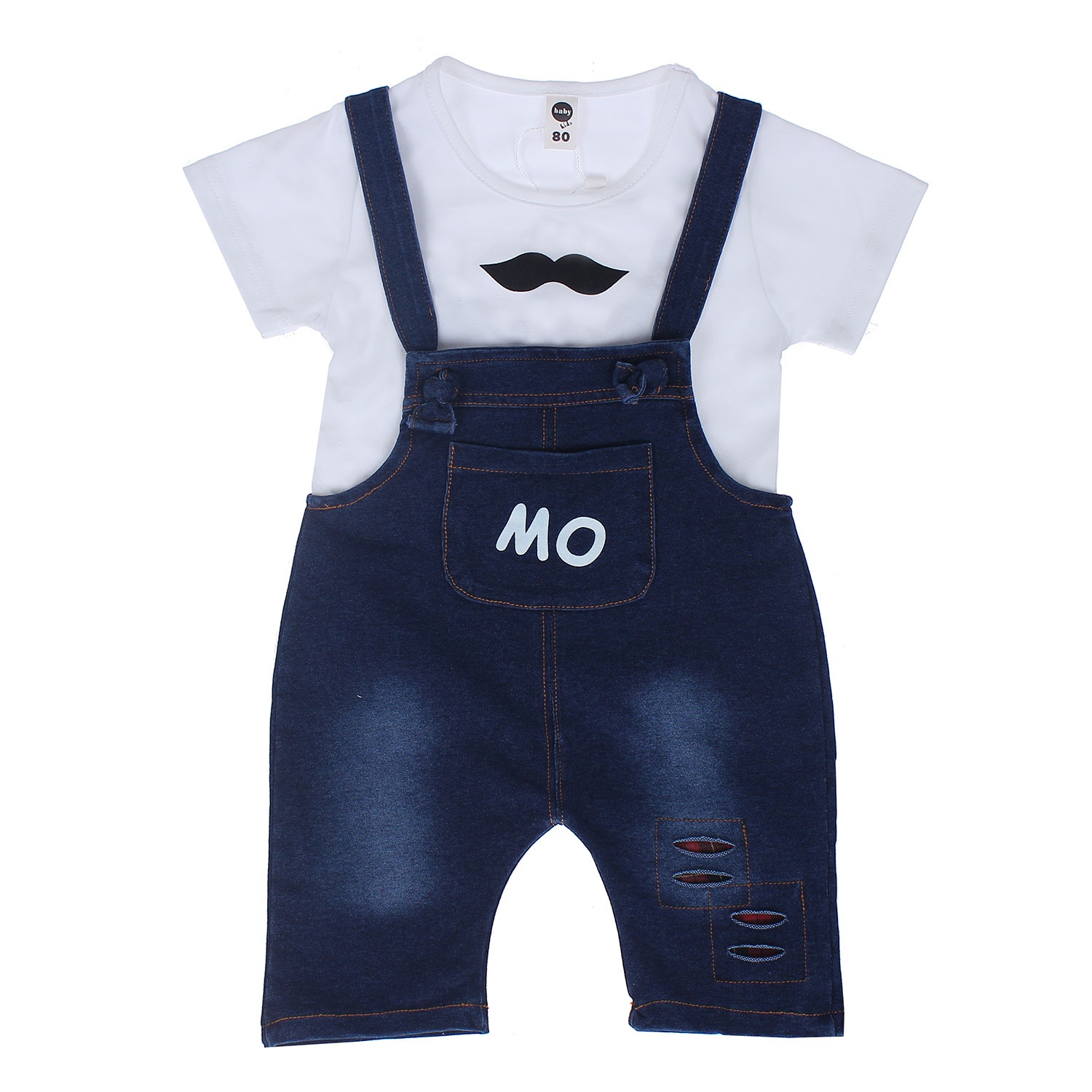 Quần yếm bò áo cotton 6048 hình 3