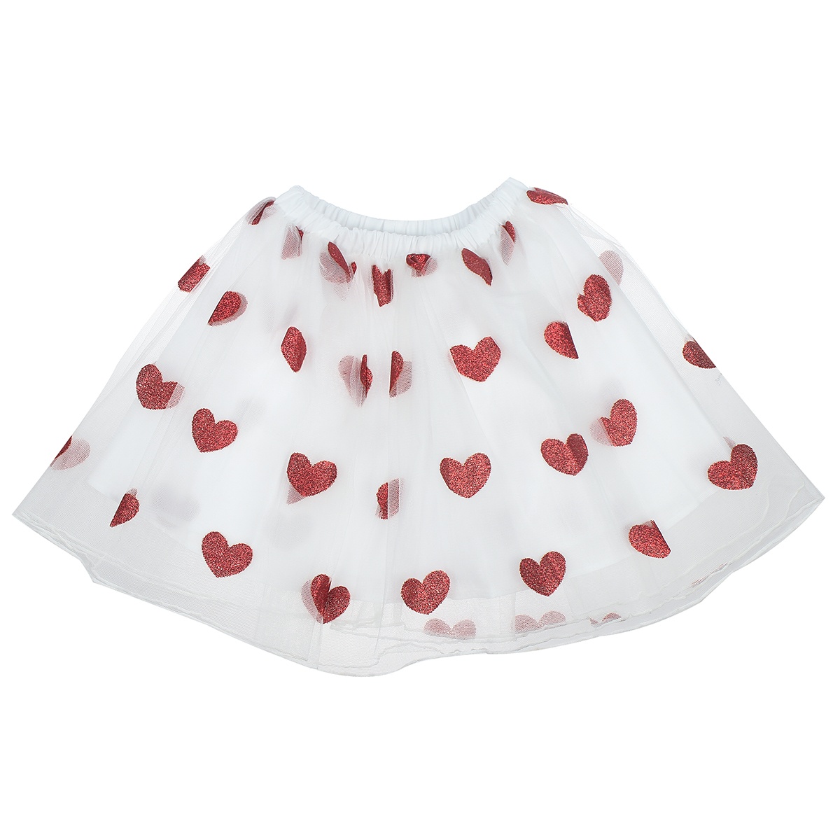 Sét chân váy bé gái in hình trái tim M20H 2Y (Đỏ Trắng) hình 3