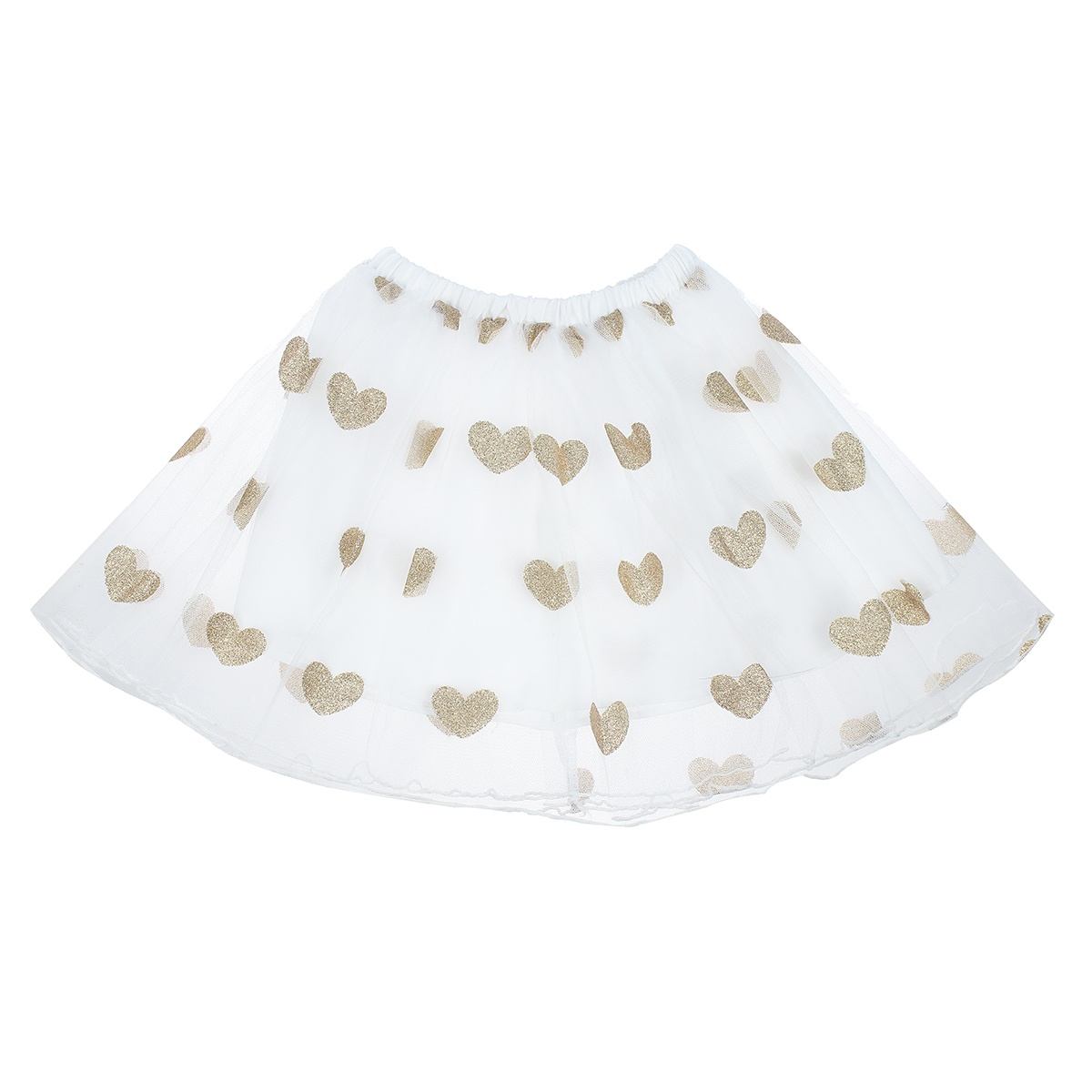 Sét chân váy bé gái in hình trái tim M20H 5Y (Vàng Trắng) hình 3