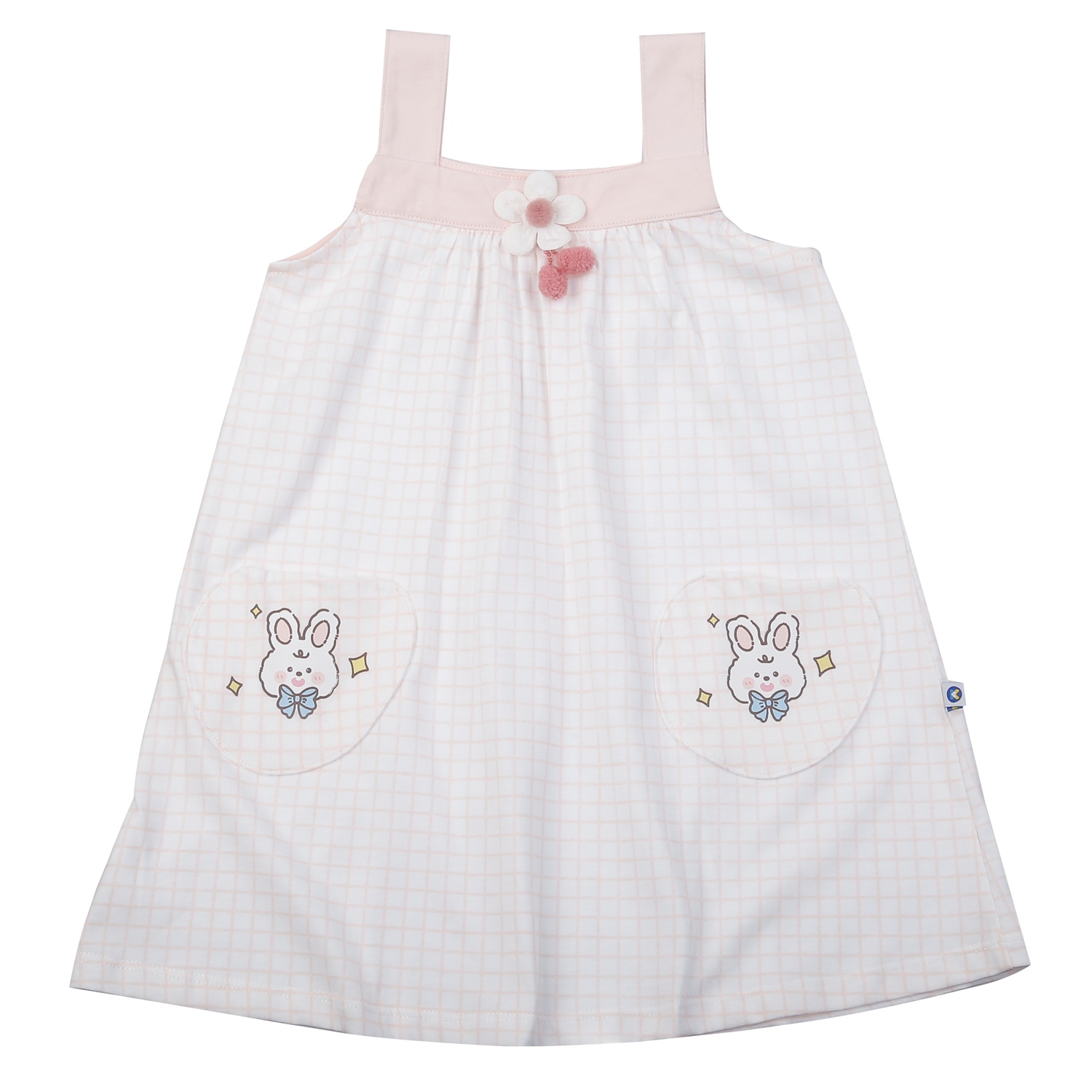 Set váy bé gái KidsPlaza in thỏ BA25H (Trắng) hình 1