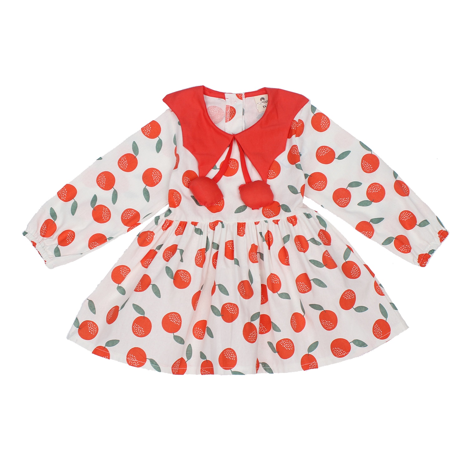 Váy cho bé gái Mamago in hình quả M19T (Cam) hình 1