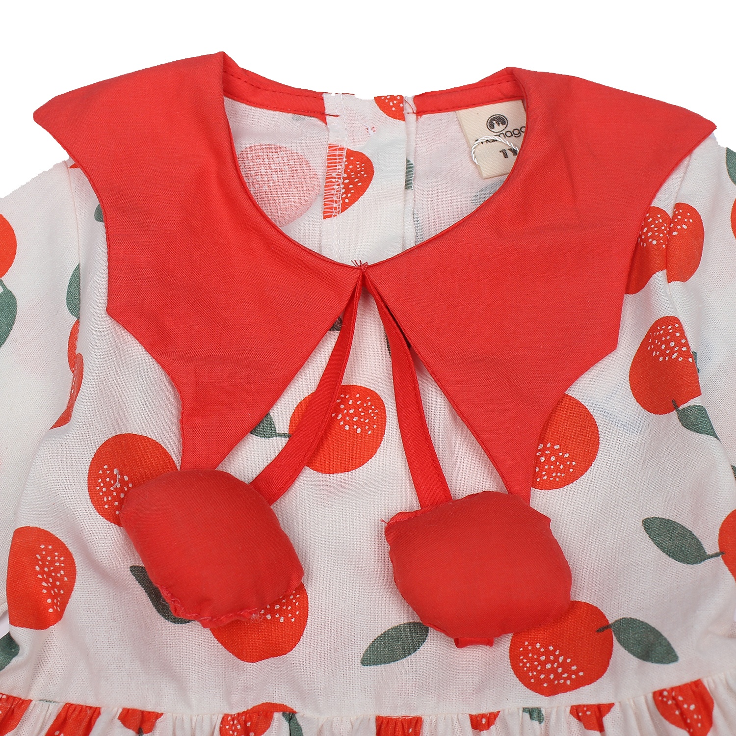 Váy cho bé gái Mamago in hình quả M19T (Cam) hình 2