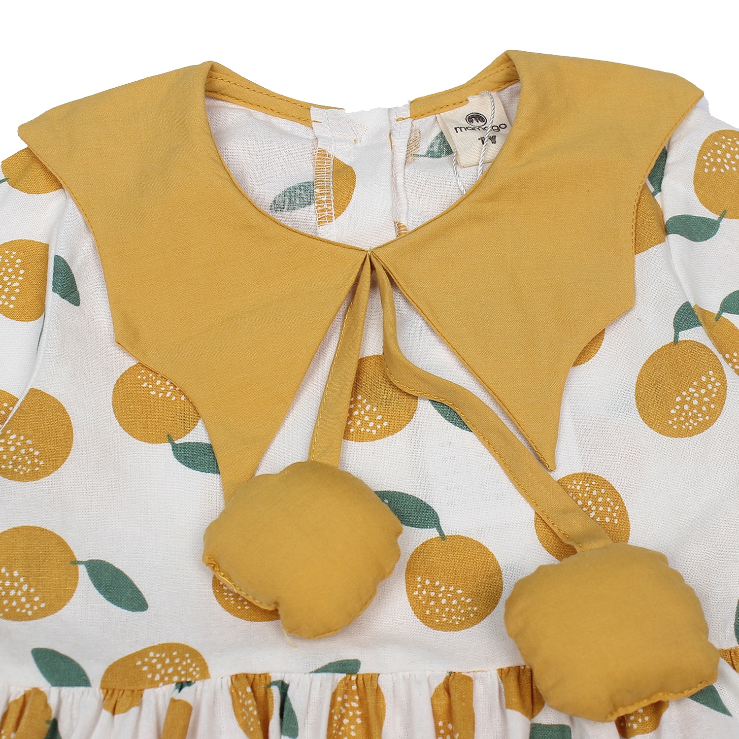 Váy cho bé gái Mamago in hình quả M19T (Vàng) hình 4