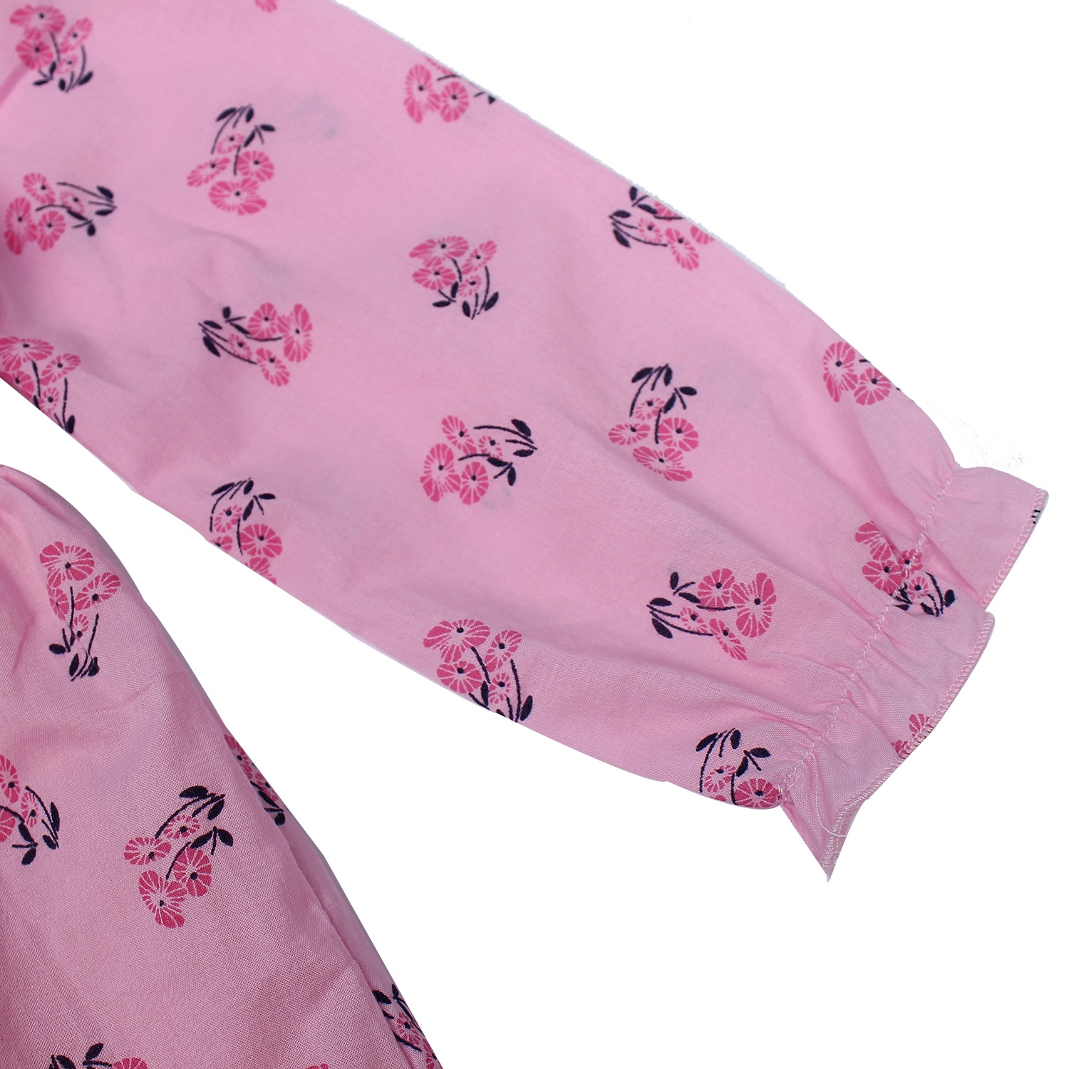 Váy ren cổ hoa nhí hồng Mamago M19T hình 2