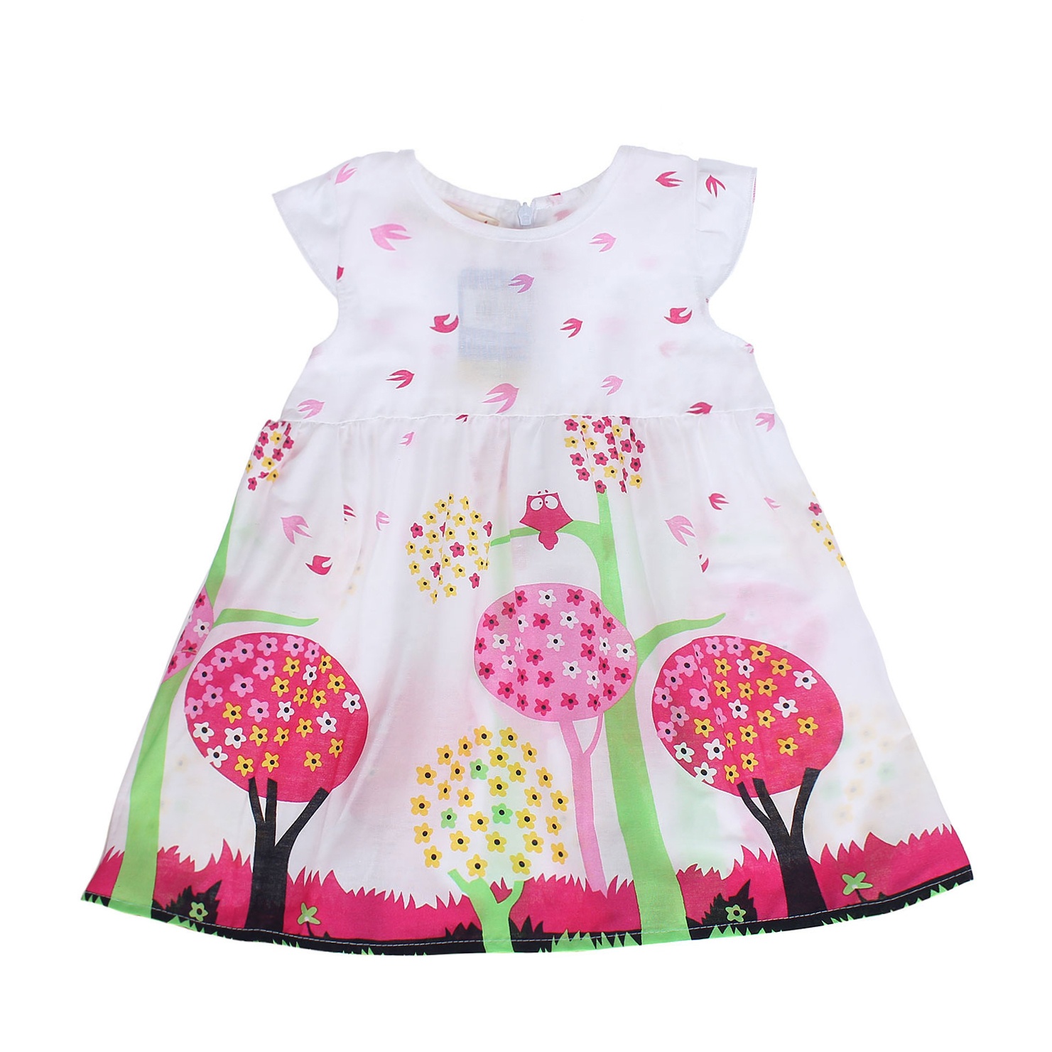 Váy thời trang bé gái in cây và hoa HTkids hình 1