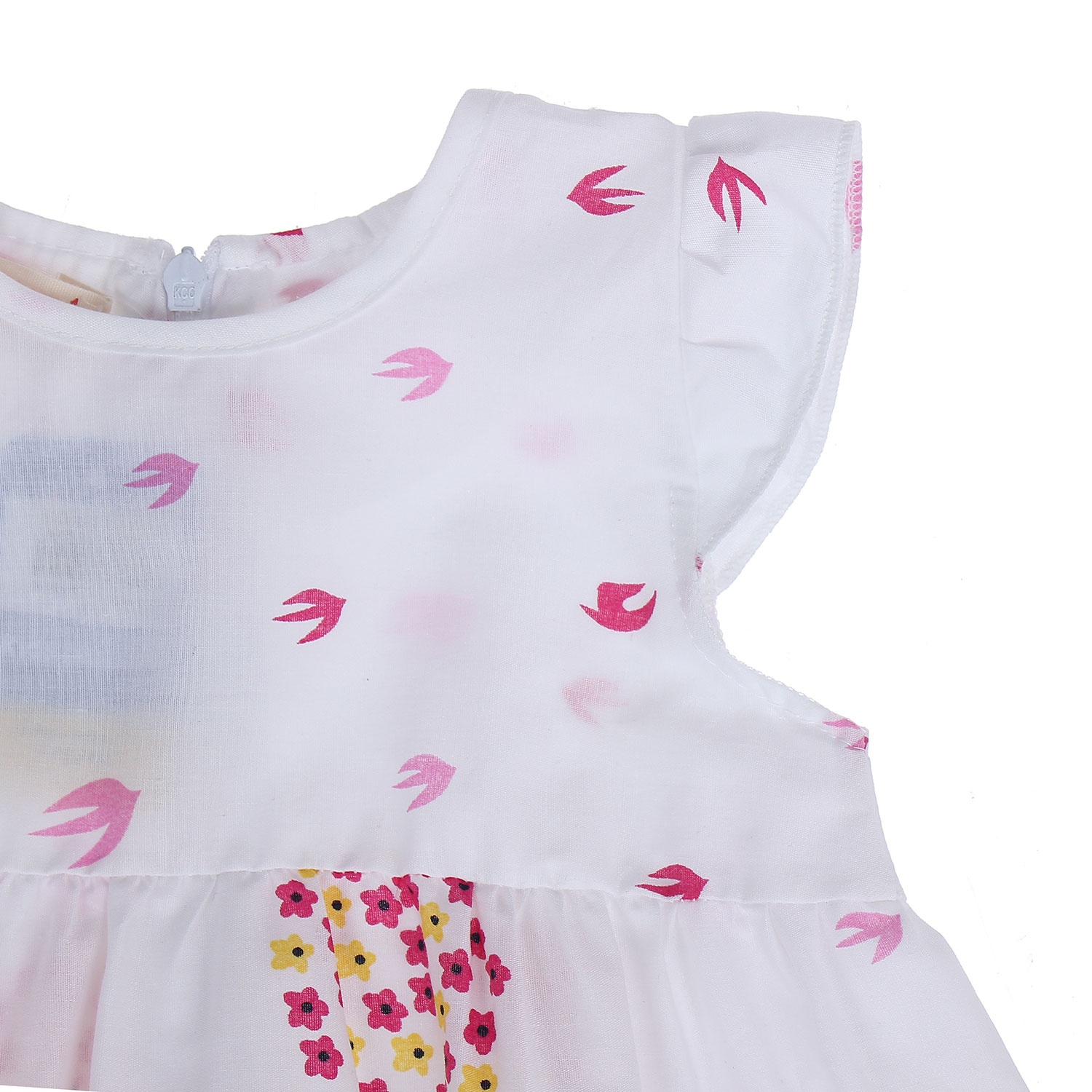 Váy thời trang bé gái in cây và hoa HTkids hình 2