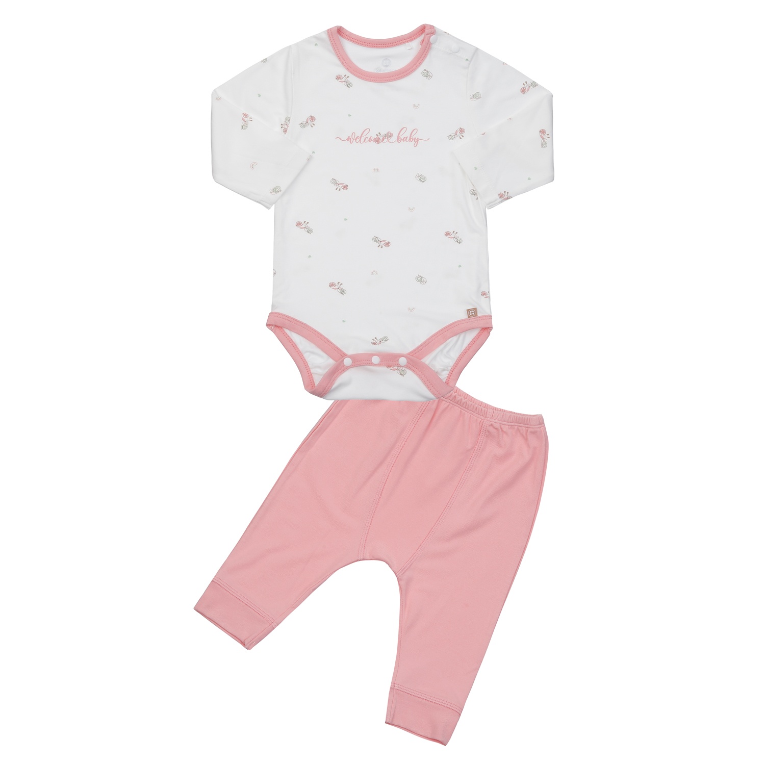 Set body và quần dài KidsPlaza Otis ốc ND24T (Trắng hồng) hình 1