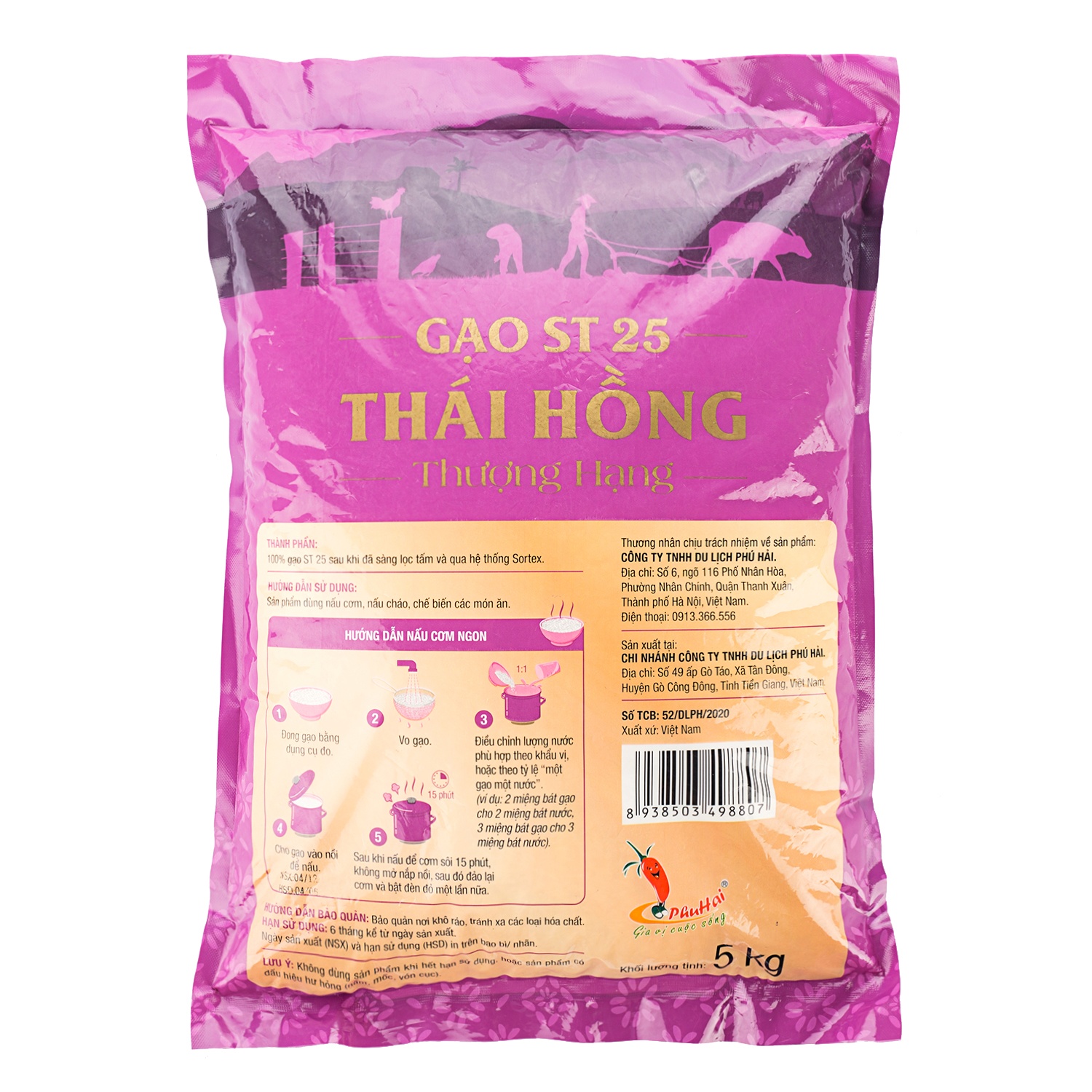 Gạo ST25 Thái Hồng thượng hạng túi 5kg hình 2
