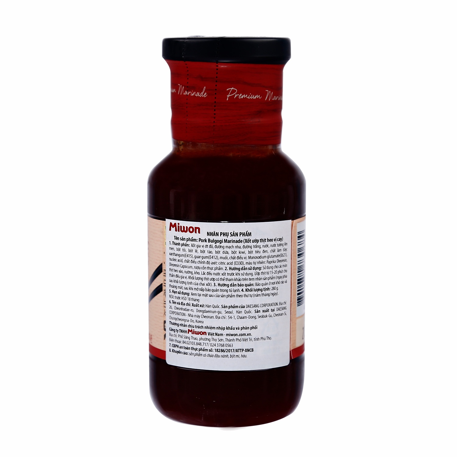 Sốt ướp thịt heo vị cay Daesang chai 280g hình 2