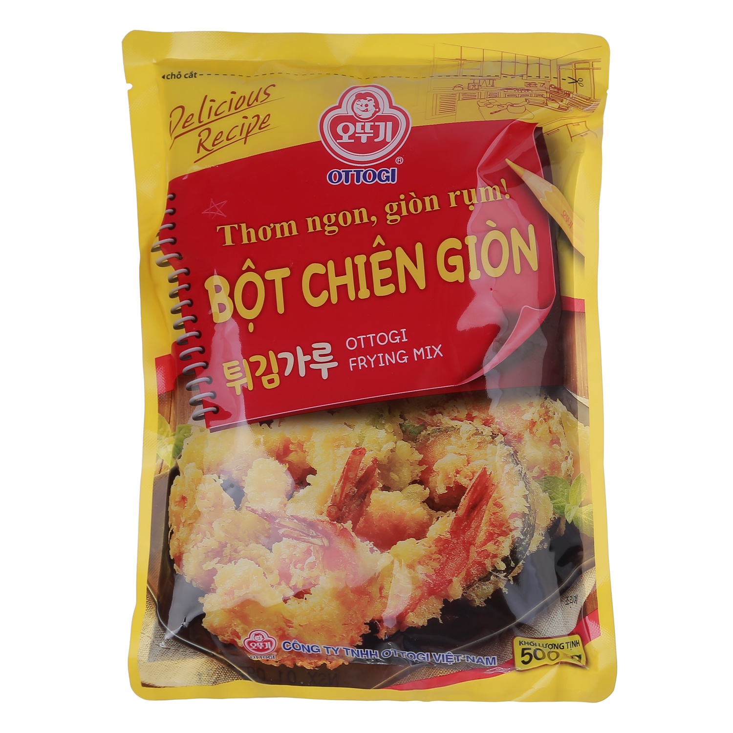 Bột chiên giòn Ottogi gói 500g hình 1