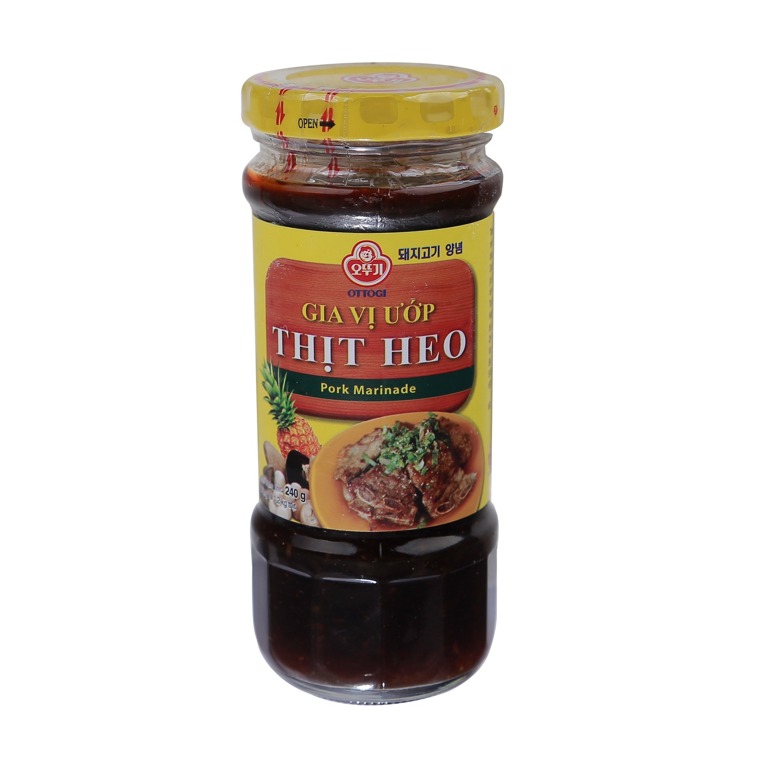 Gia vị ướp thịt heo Ottogi chai 240g hình 1