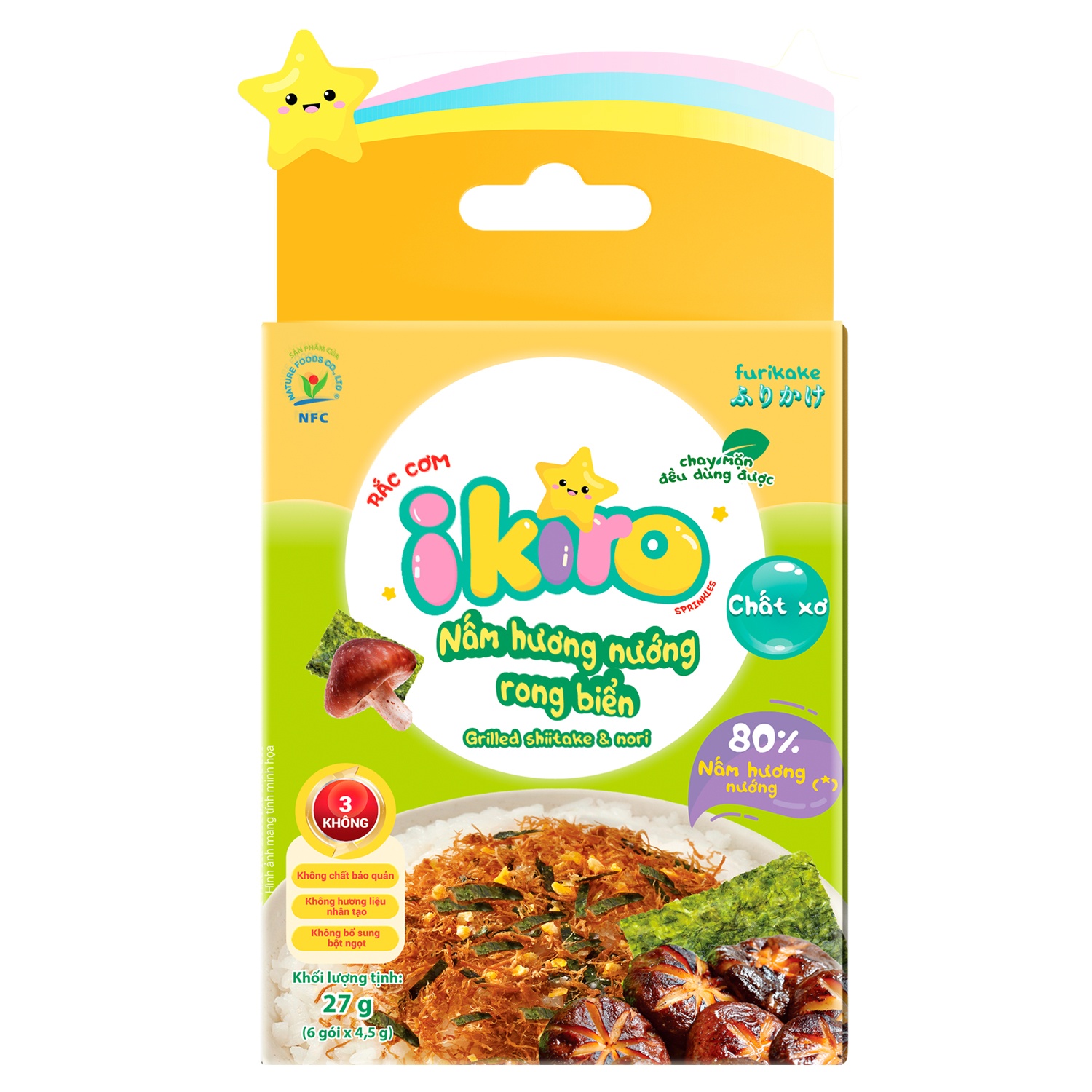 Rắc cơm Ikiro vị nấm hương 27g 