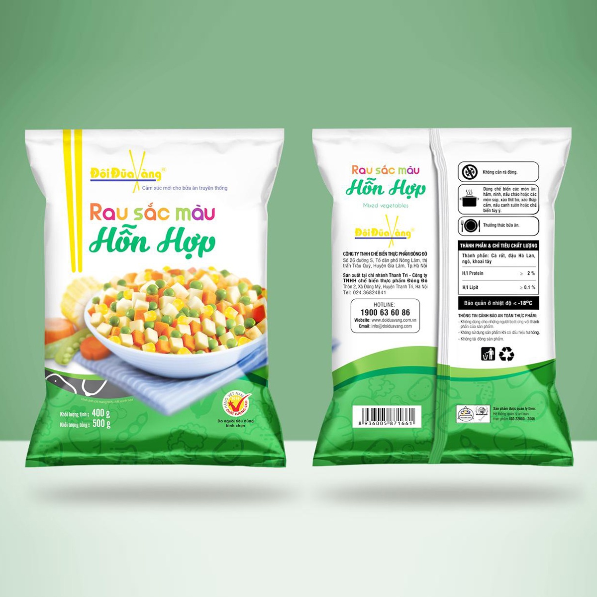 Rau màu sắc hỗn hợp 400g DD21 hình 1