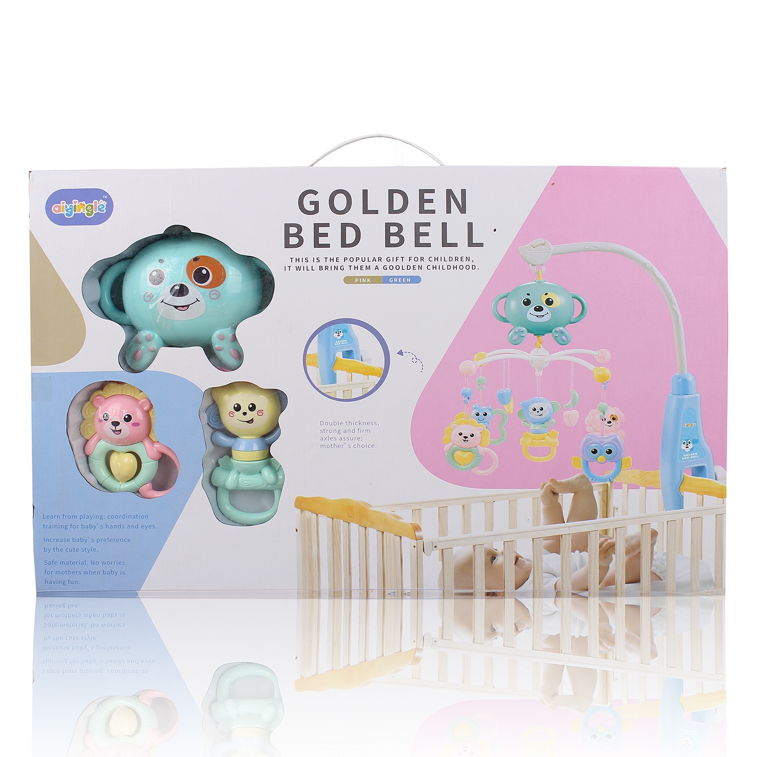 Đồ chơi treo cũi hình cún con HW.668-25 hình 1