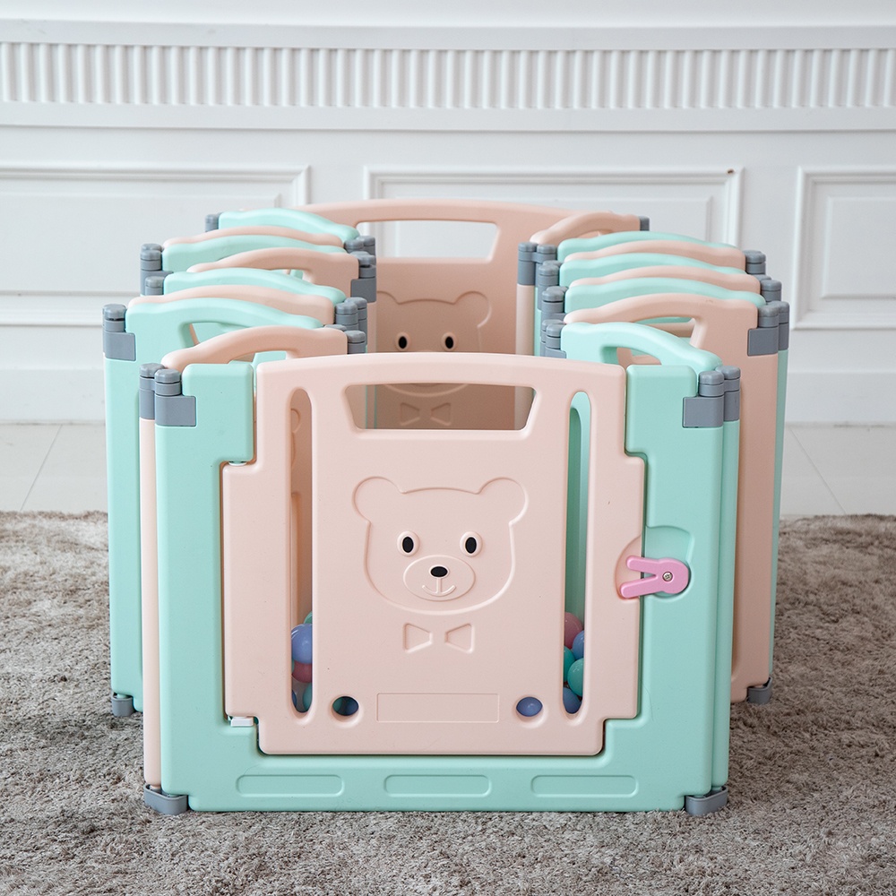 Quây cũi 3D gấp gọn 10 cánh Meetbaby BFP009 hình 2