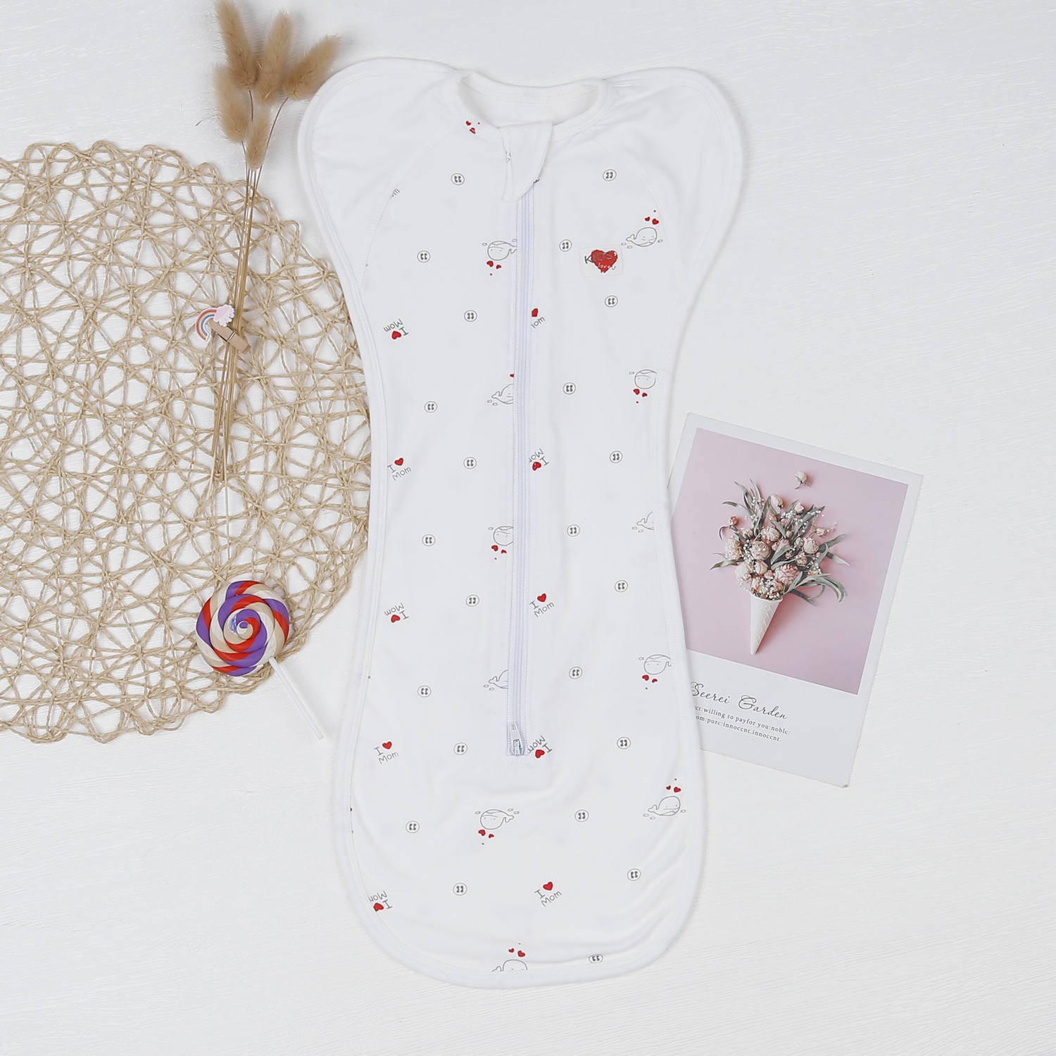 Ủ kén cho bé sơ sinh hình chú cá Otis KidsPlaza ND23H (Màu trắng) hình 1