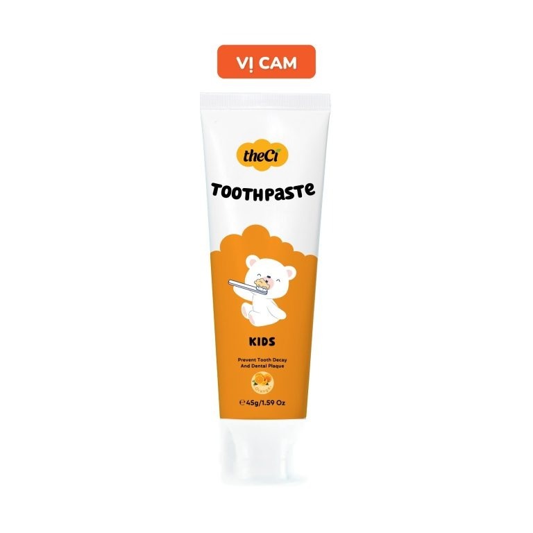 Kem đánh răng The Ci Toolthapste Kids vị cam 45g