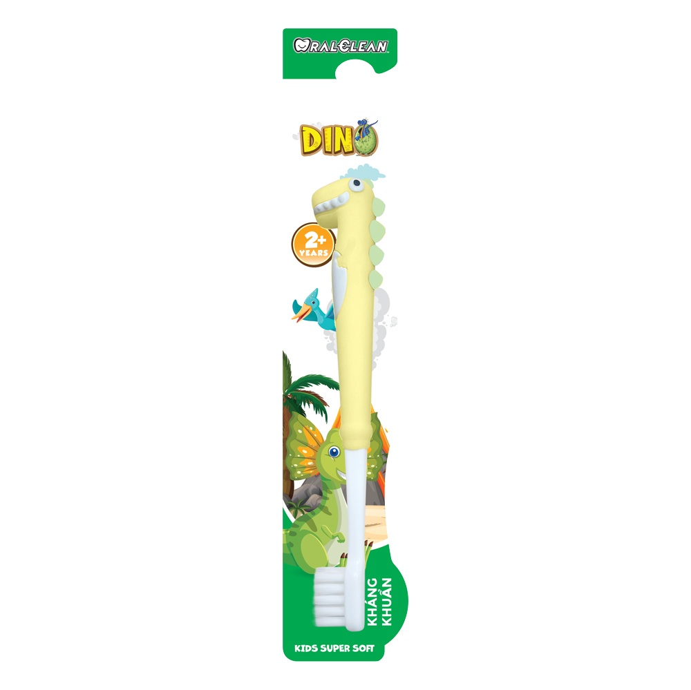 Bàn chải đánh răng OralClean Dino Kids Soft 2Y+ (Màu ngẫu nhiên) hình 3