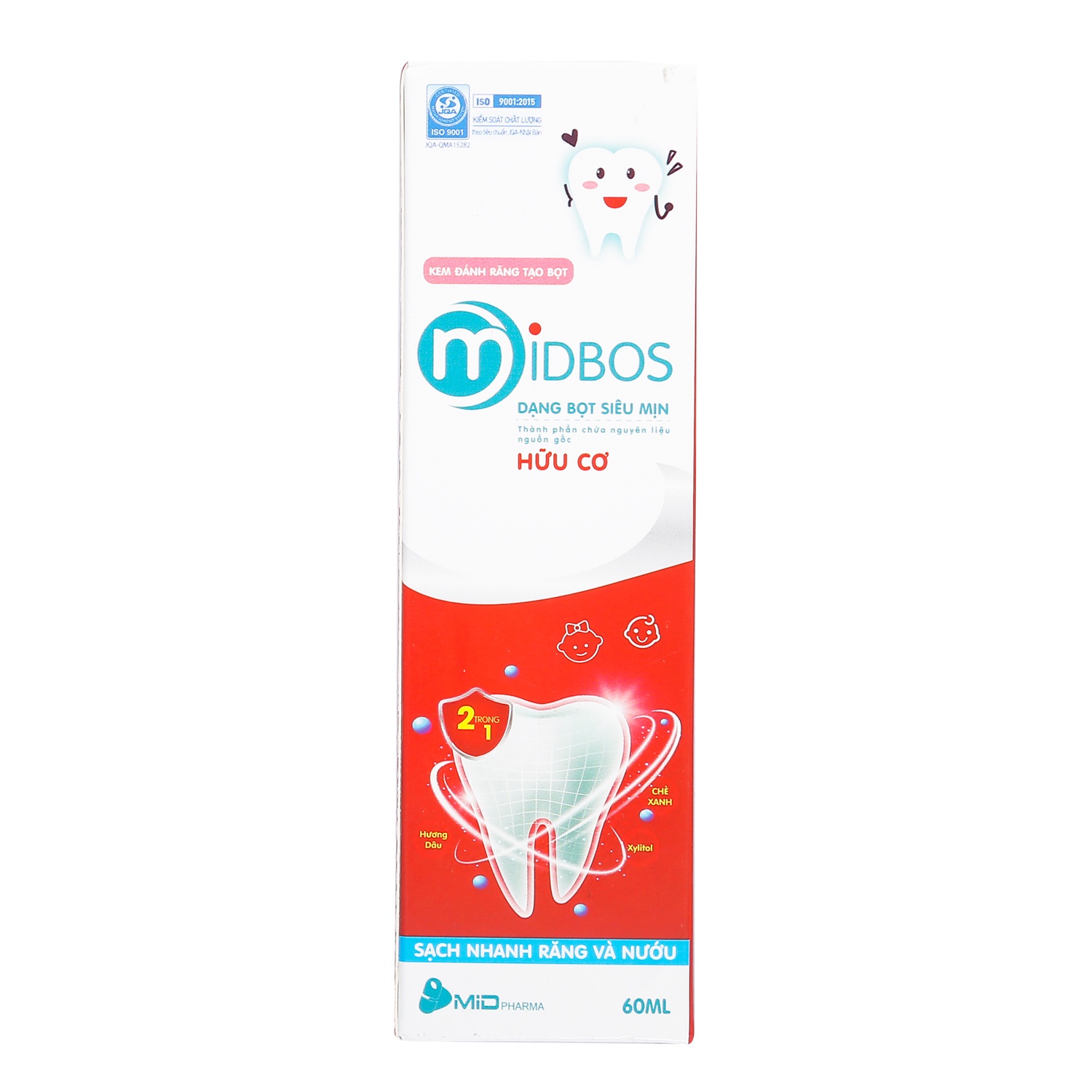 Kem đánh răng tạo bọt Midbos 60ml hình 1