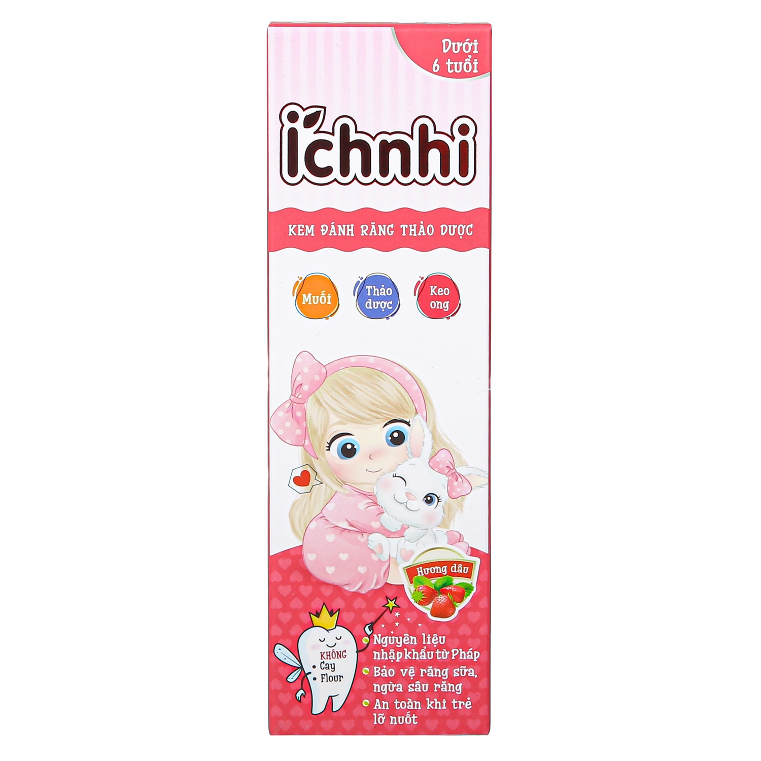 Kem đánh răng thảo dược Ích Nhi hương dâu 50g (<6Y) hình 1