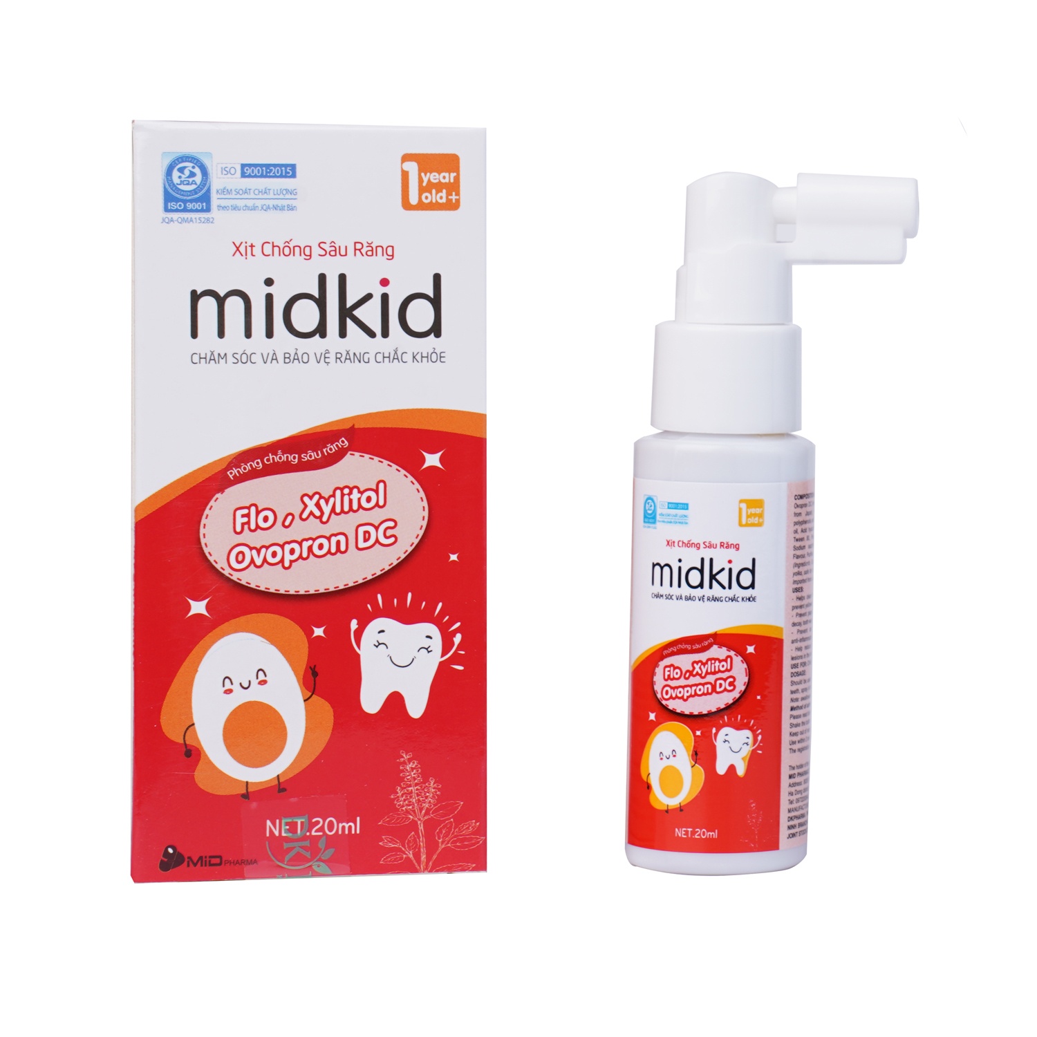 Xịt chống sâu răng Midkid hương táo 20ml hình 2