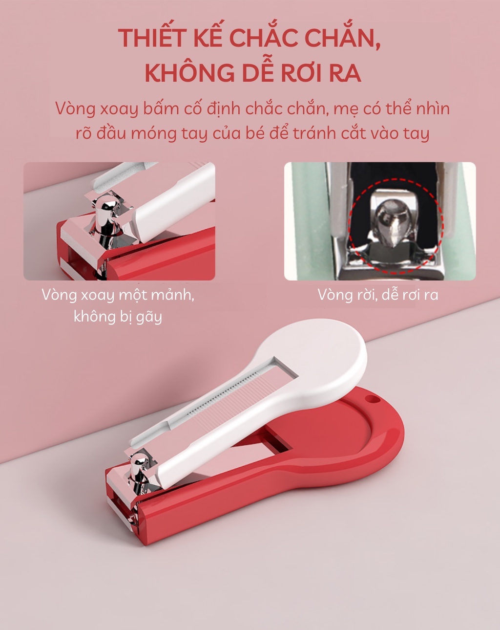 Bộ bấm móng tay sơ sinh Misuta AC (Màu ngẫu nhiên) hình 7