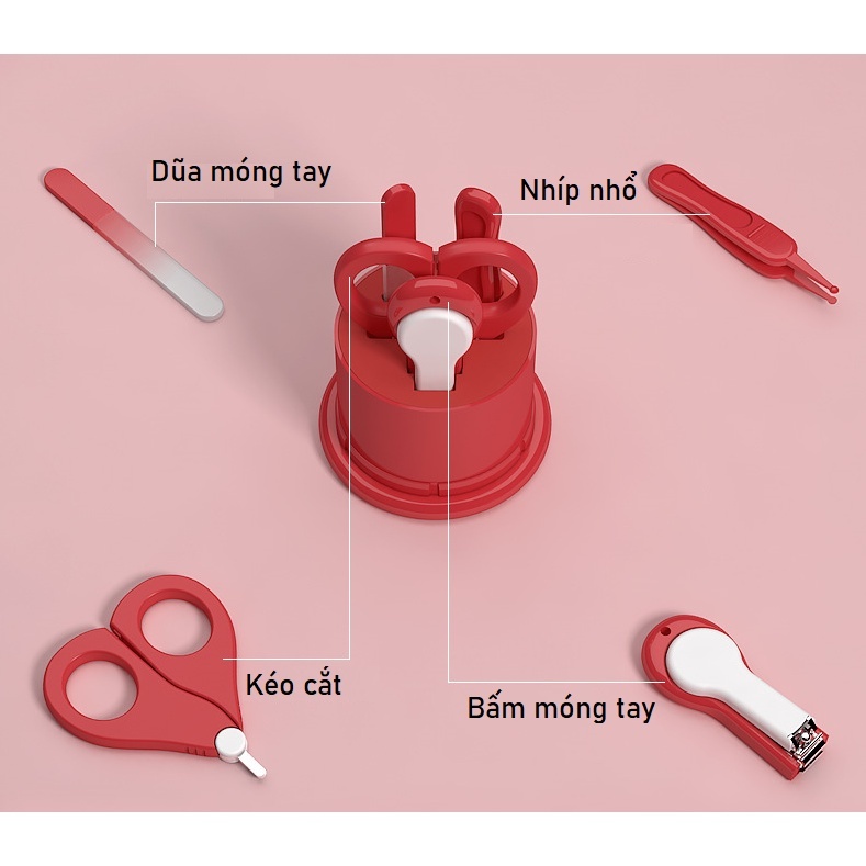 Bộ bấm móng tay sơ sinh Misuta AC (Màu ngẫu nhiên) 2