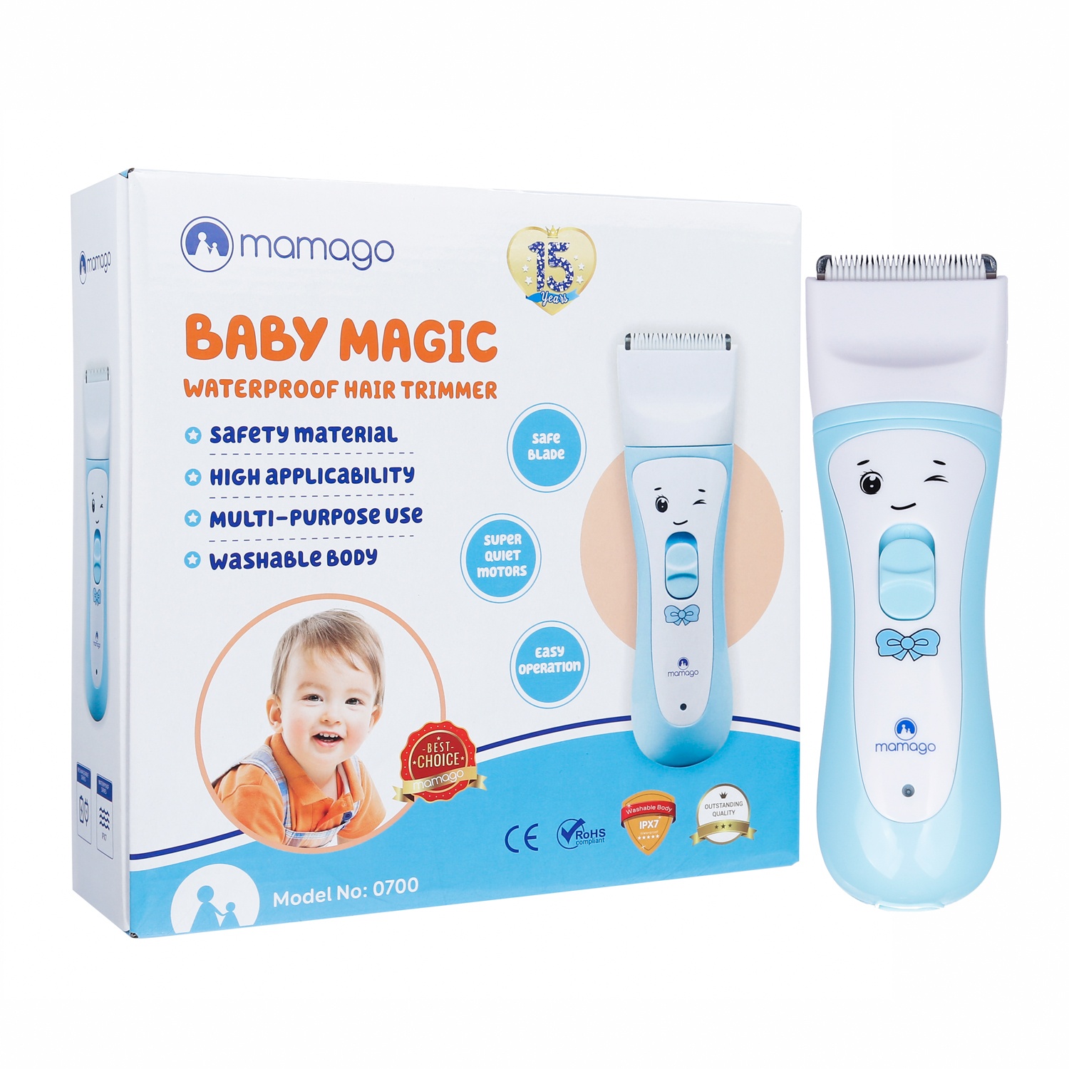 Tông đơ cắt tóc cho bé Mamago Magic 0700 hình 6