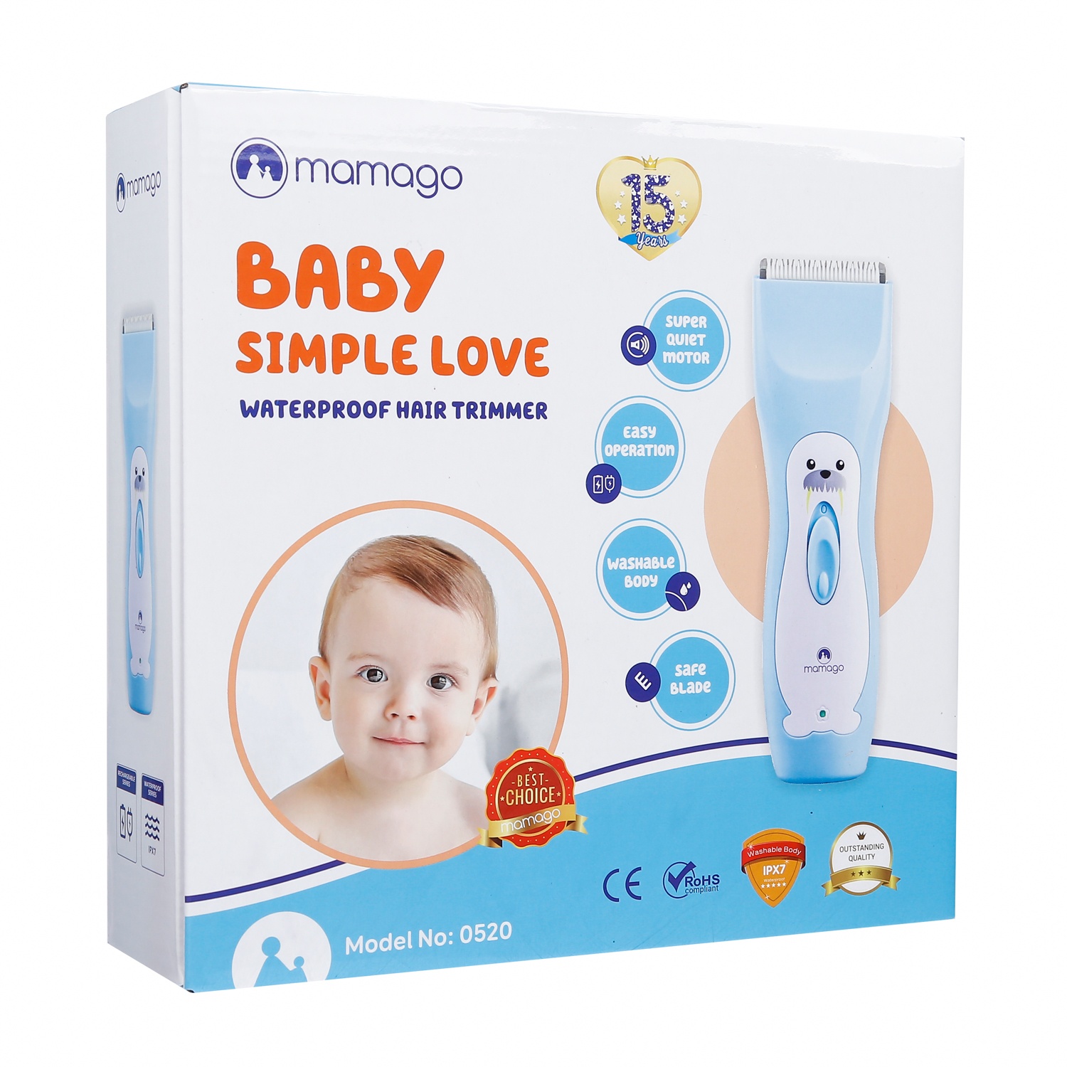 Tông đơ cắt tóc cho bé Mamago Simple Love 0520 hình 5