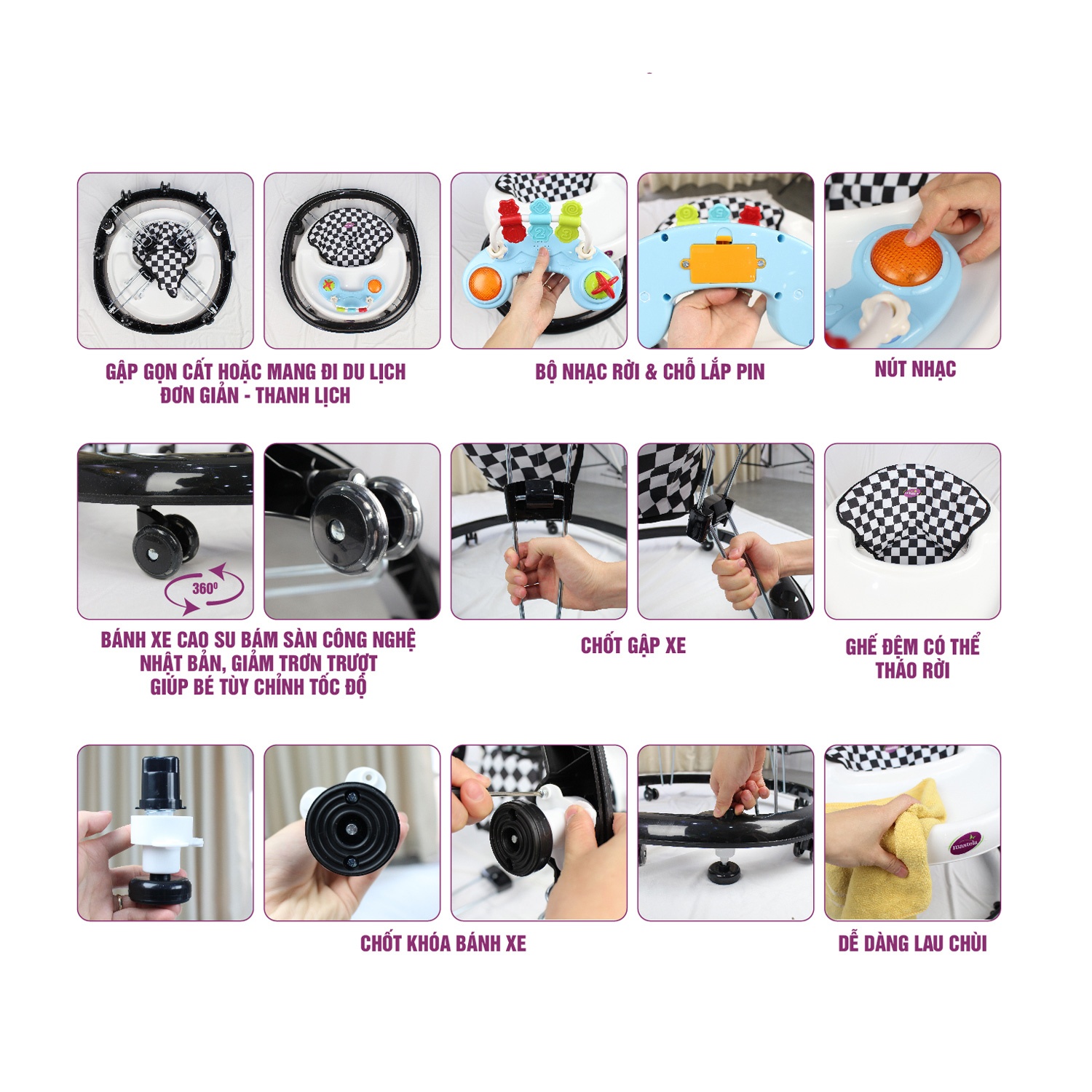 Đặc điểm nổi bật của xe tập đi Mastela W2002