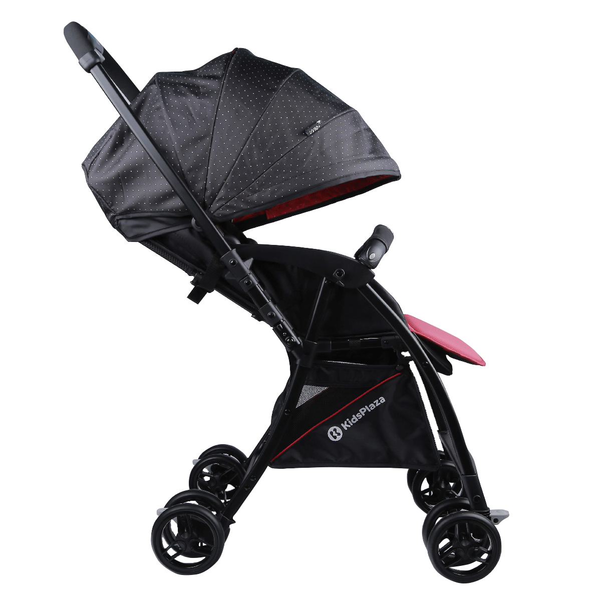 Xe đẩy cho bé KidsPlaza Compact 319 Linen (Đỏ Đen) hình 6