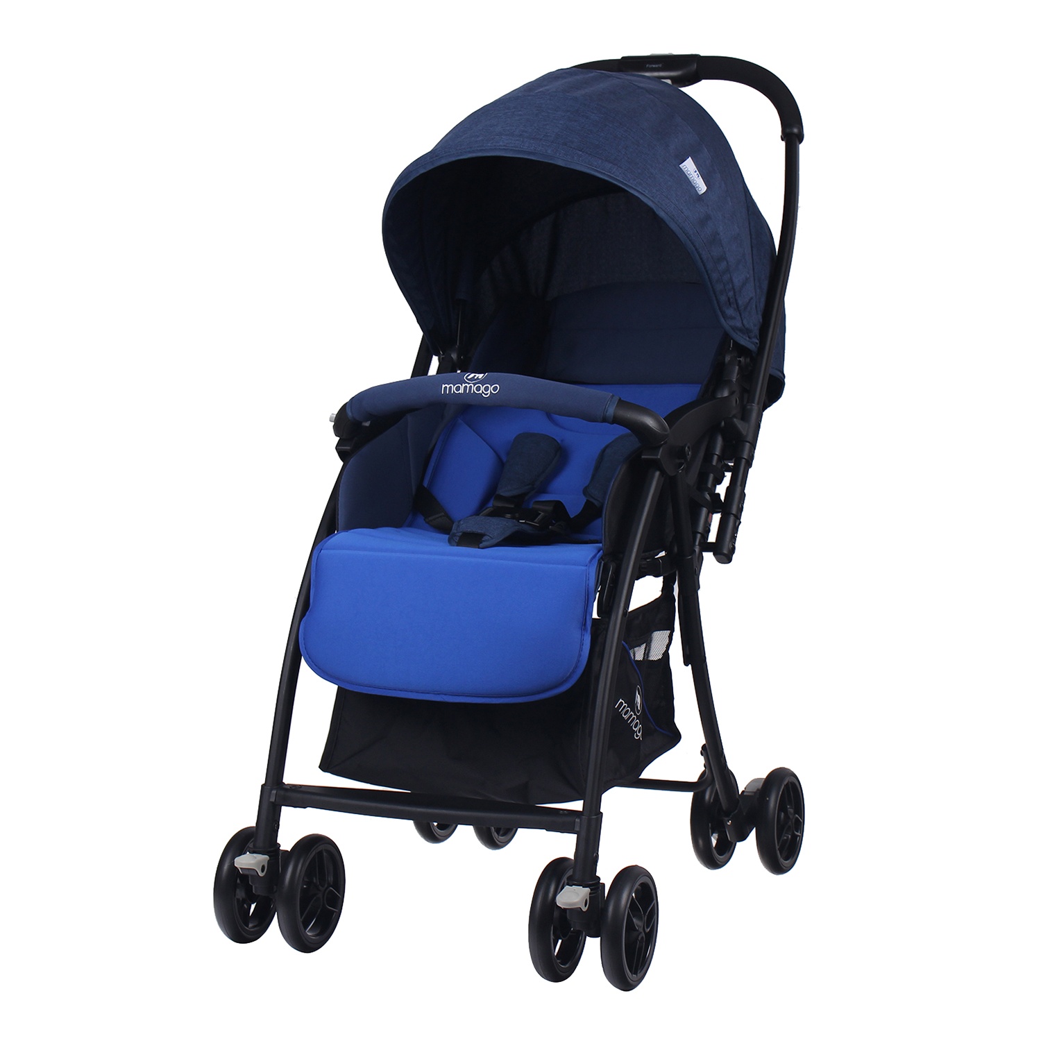 Xe đẩy cho bé Mamago Compact 319 Linen Premium (xanh dương) hình 8