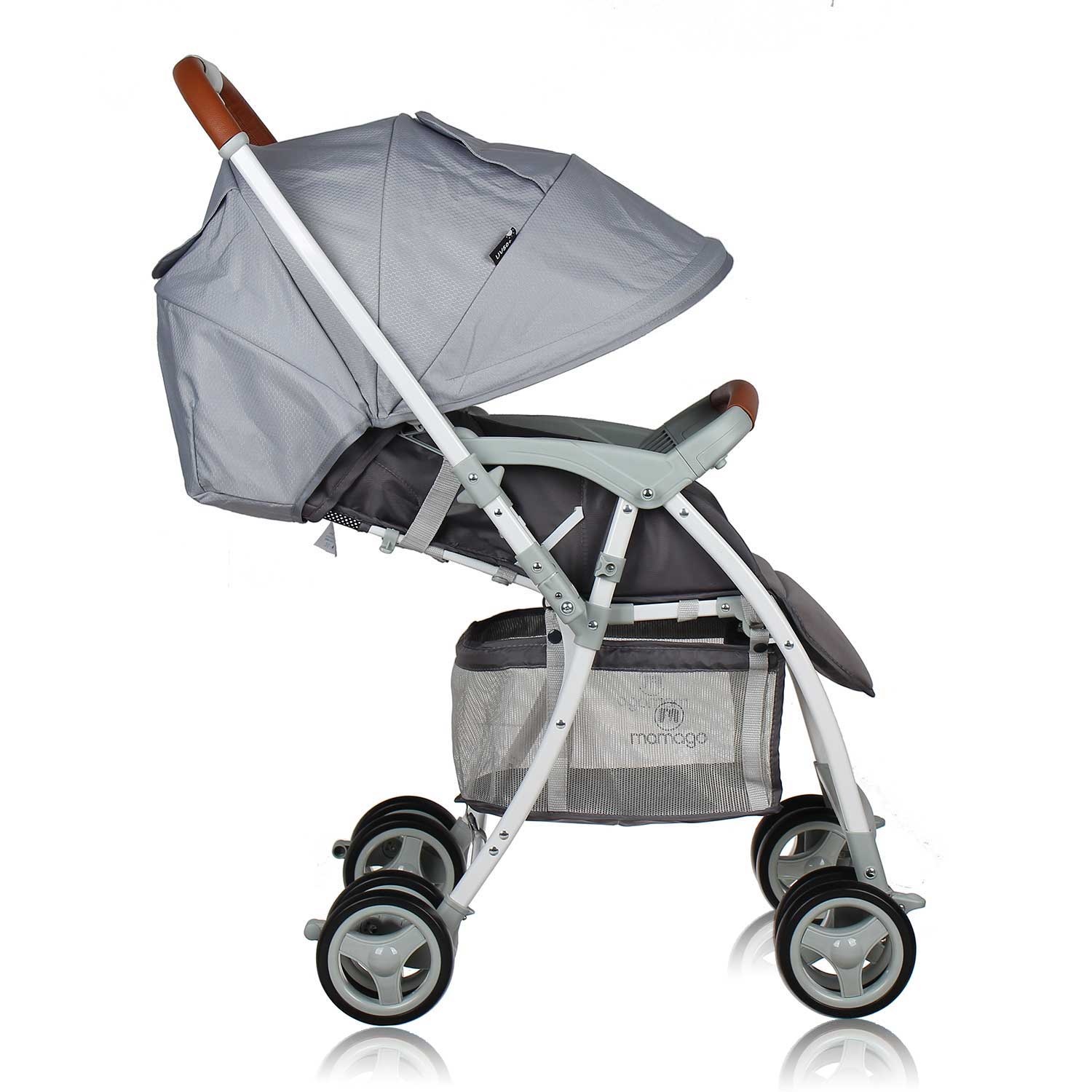 Xe đẩy Mamago Avon Premium V.818 Xám Bạc hình 6