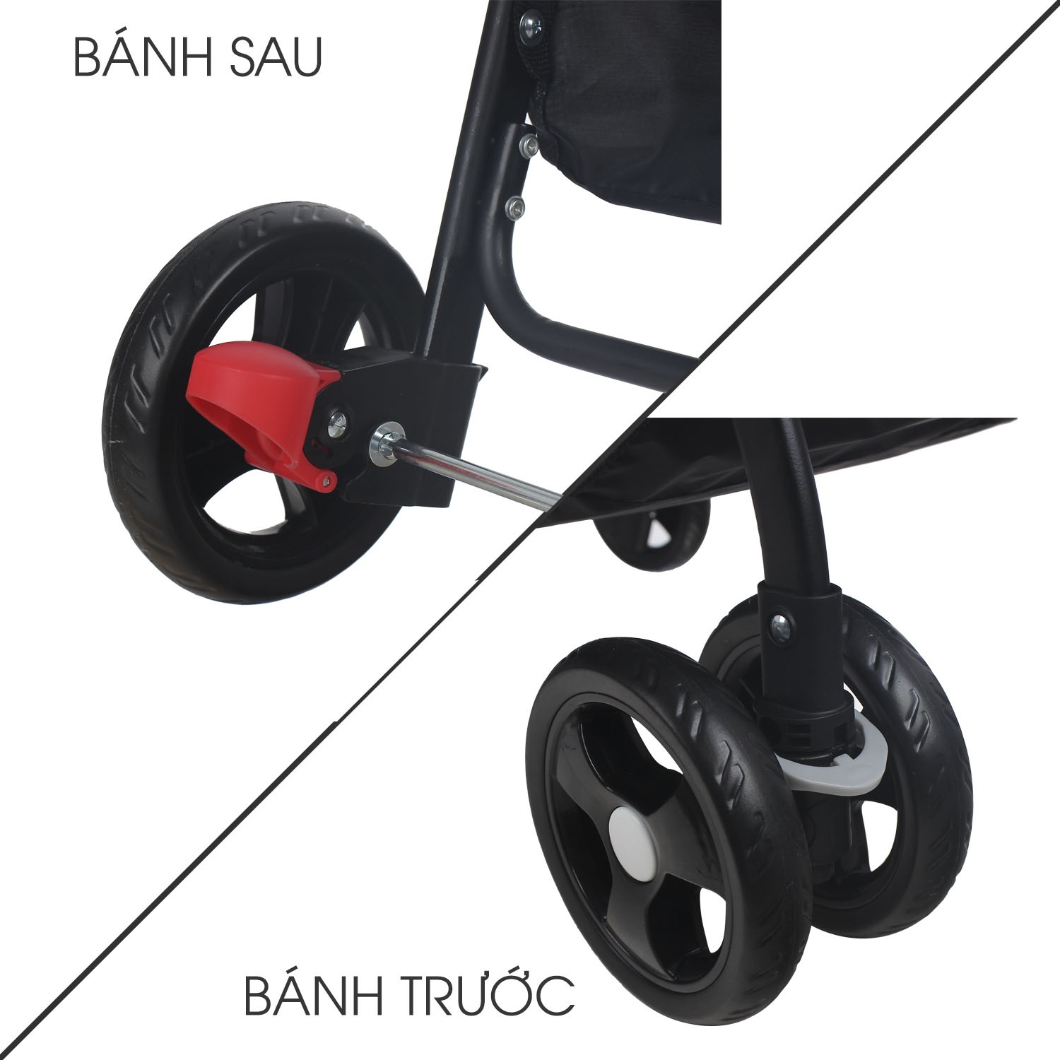 Xe đẩy Mamago Friendly C05 màu đen xám hình 9