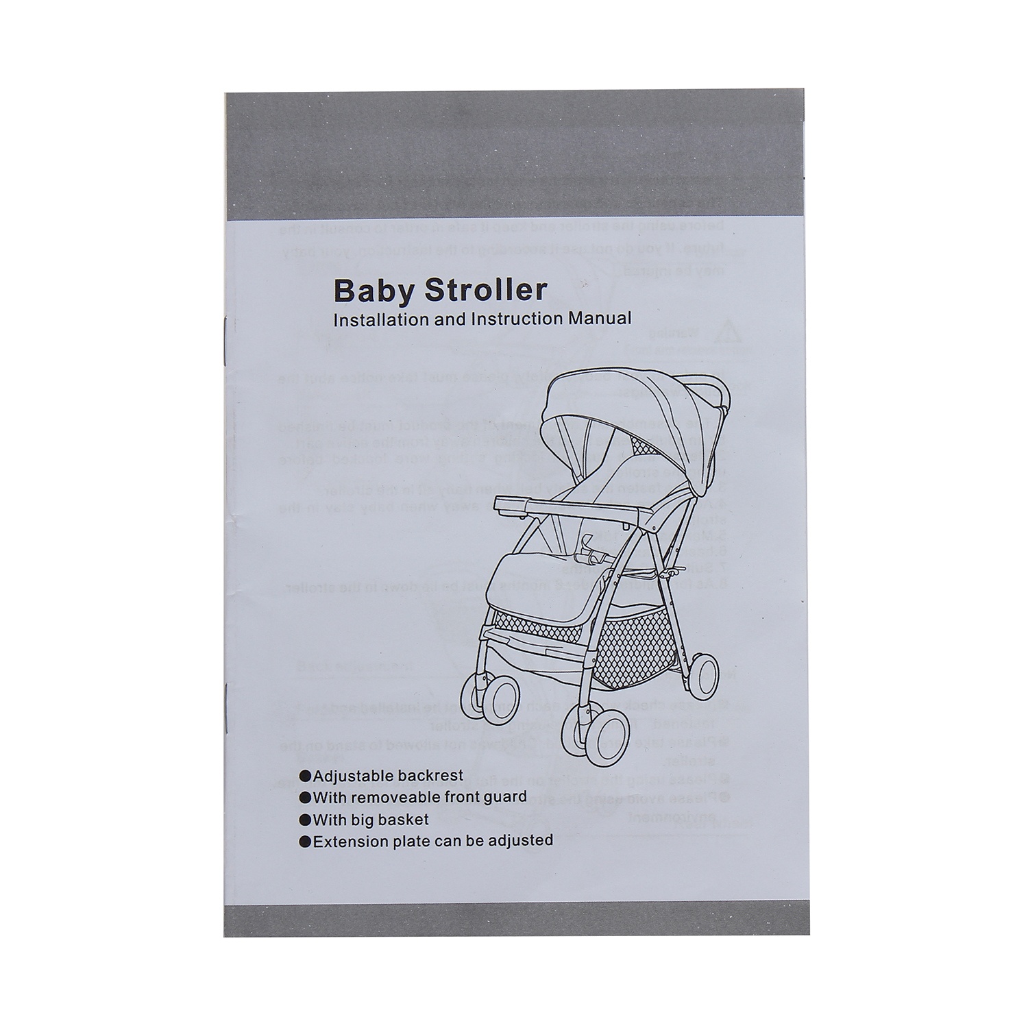 Xe đẩy Mamago Friendly C05 màu đen xám hình 13