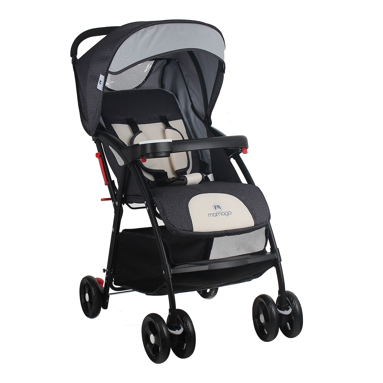 Xe đẩy Mamago Friendly C05 màu đen xám hình 6