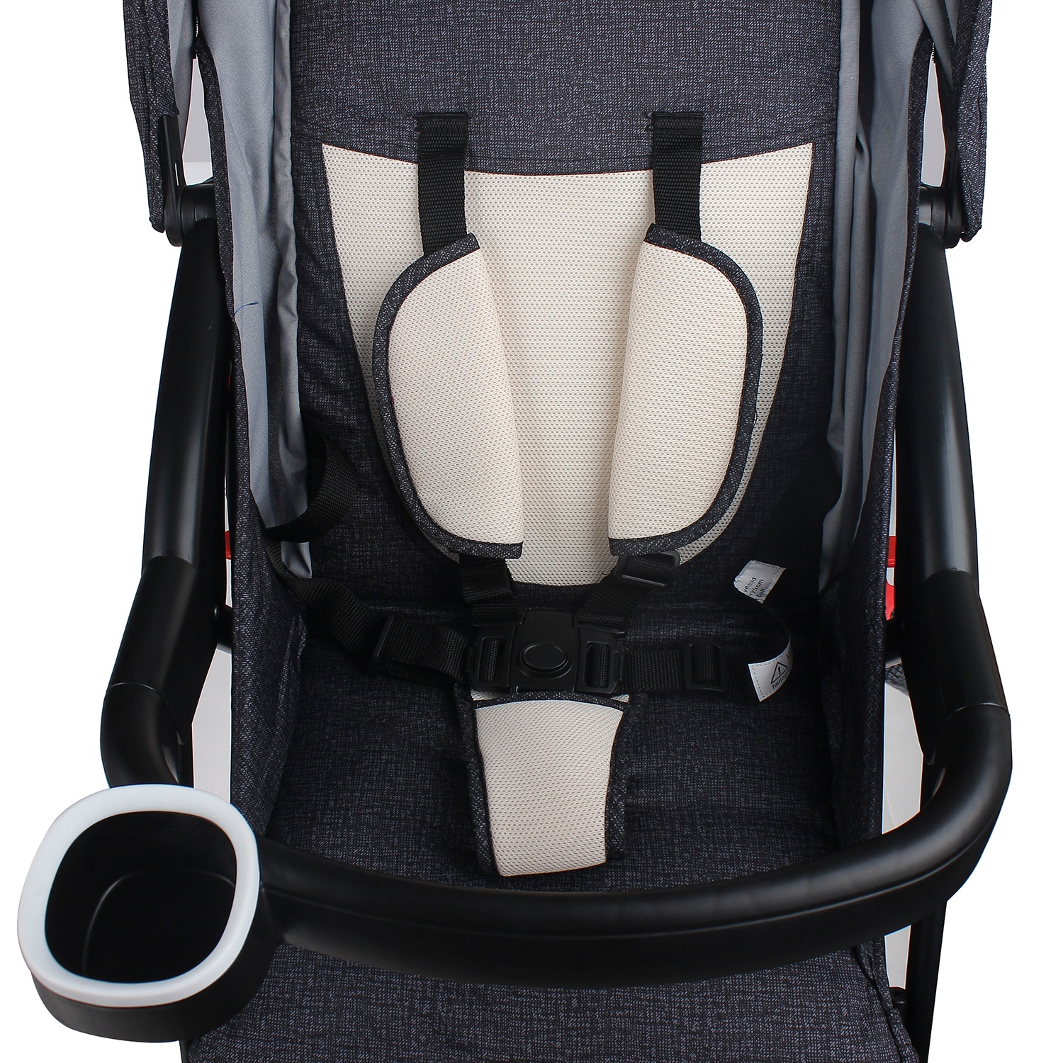 Xe đẩy Mamago Friendly C05 màu đen xám hình 3