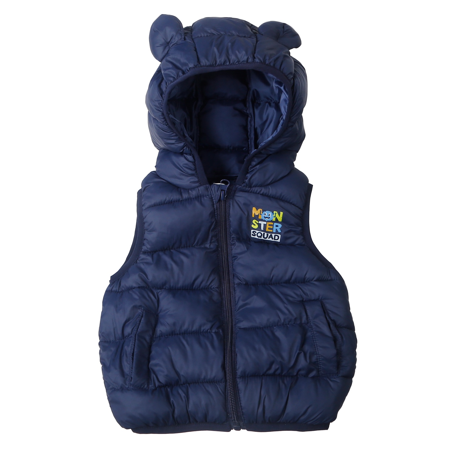 Áo khoác bé trai KidsPlaza in monster XT 25K (Xanh than) hình 1