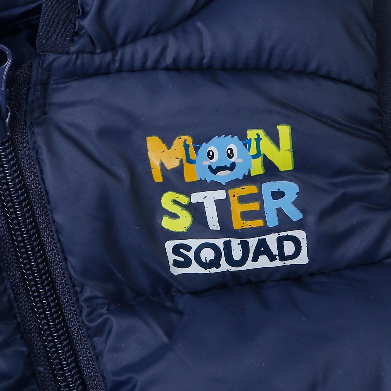 Áo khoác bé trai KidsPlaza in monster XT 25K (Xanh than) hình 2