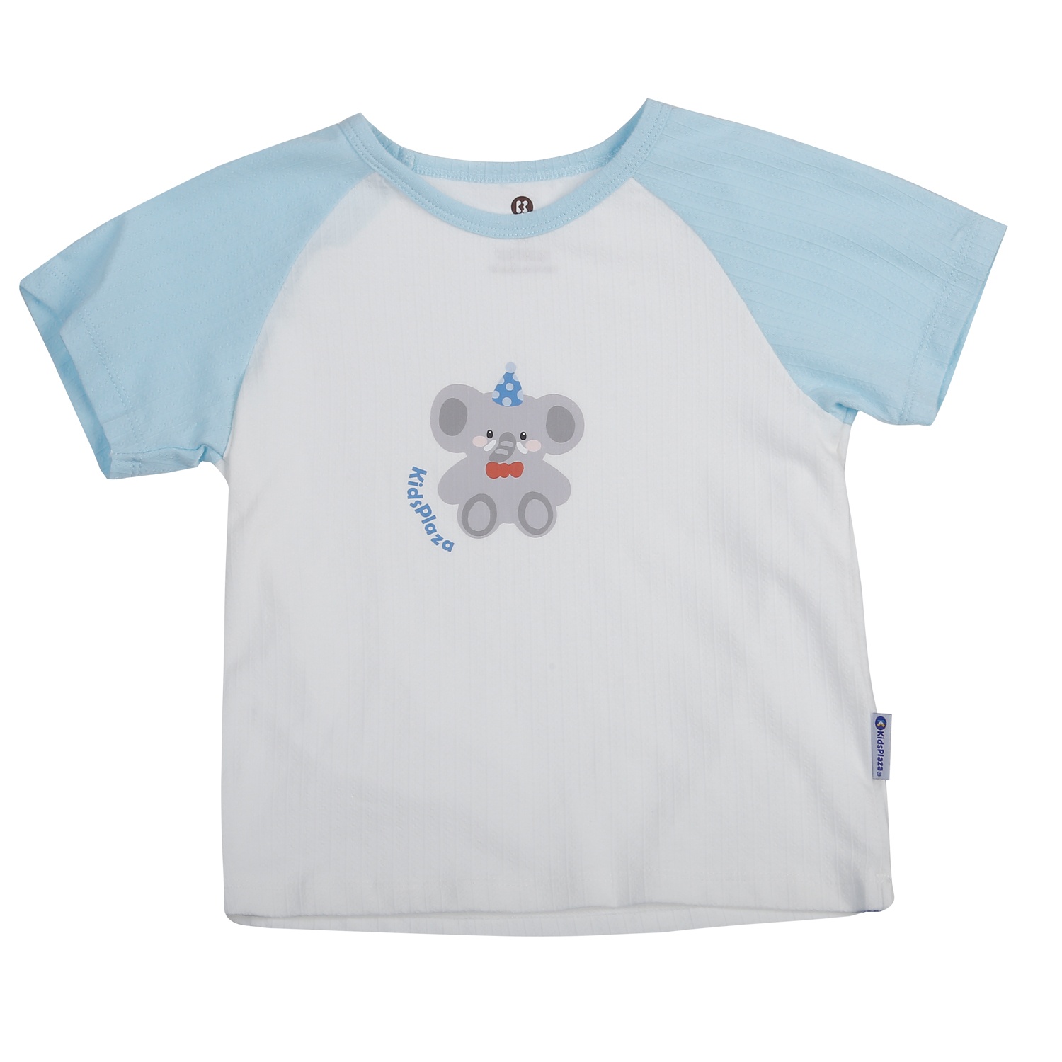 Bộ cộc bé trai KidsPlaza in gấu M25H (Trắng nâu)