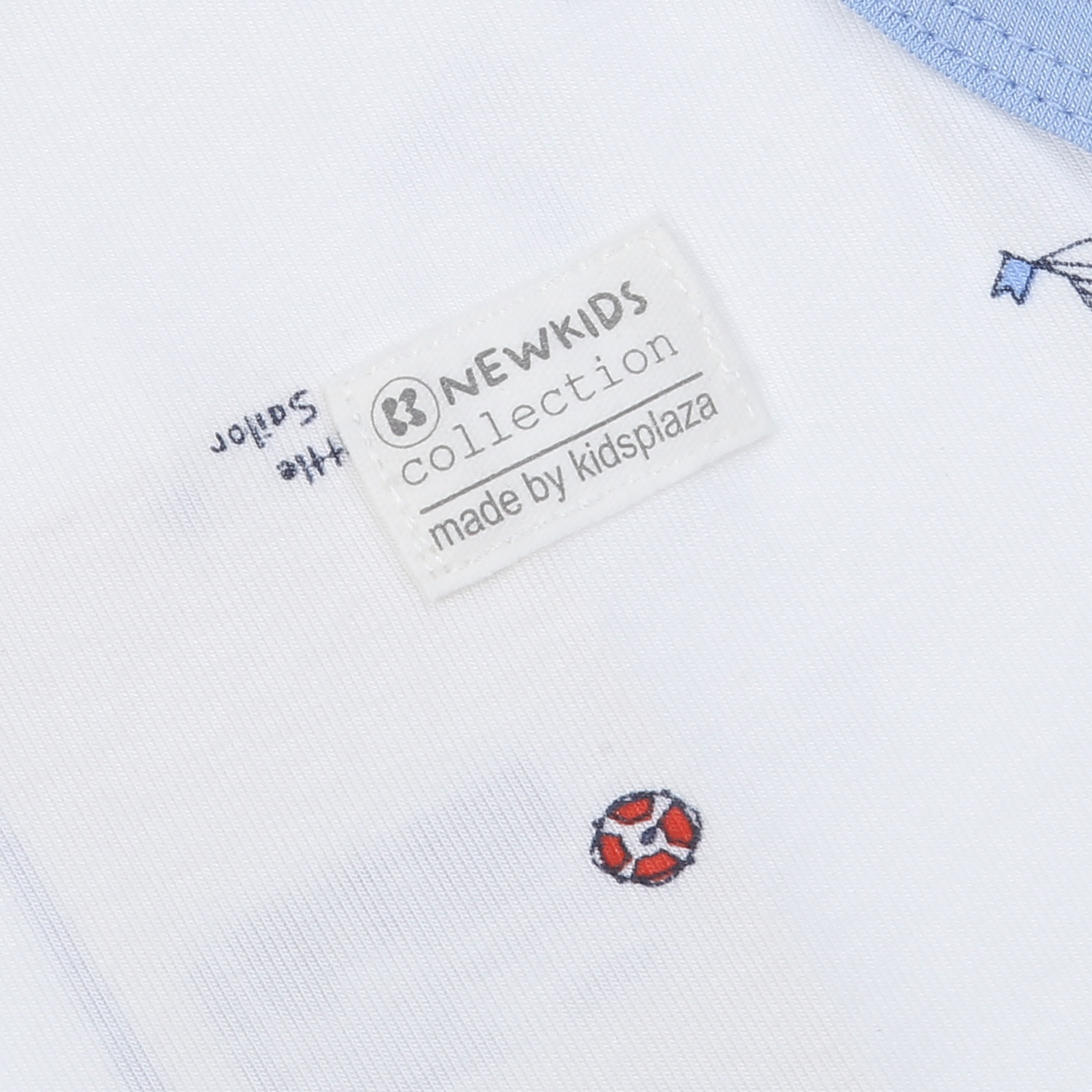 Bộ ba lỗ bé trai KidsPlaza Otis ND25H (Trắng Xanh) hình 3