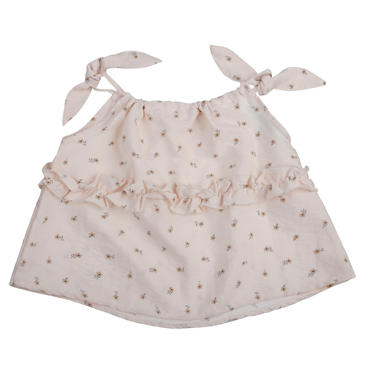 Bộ bé gái KidsPlaza 2 dây thắt nơ M25H (Be)