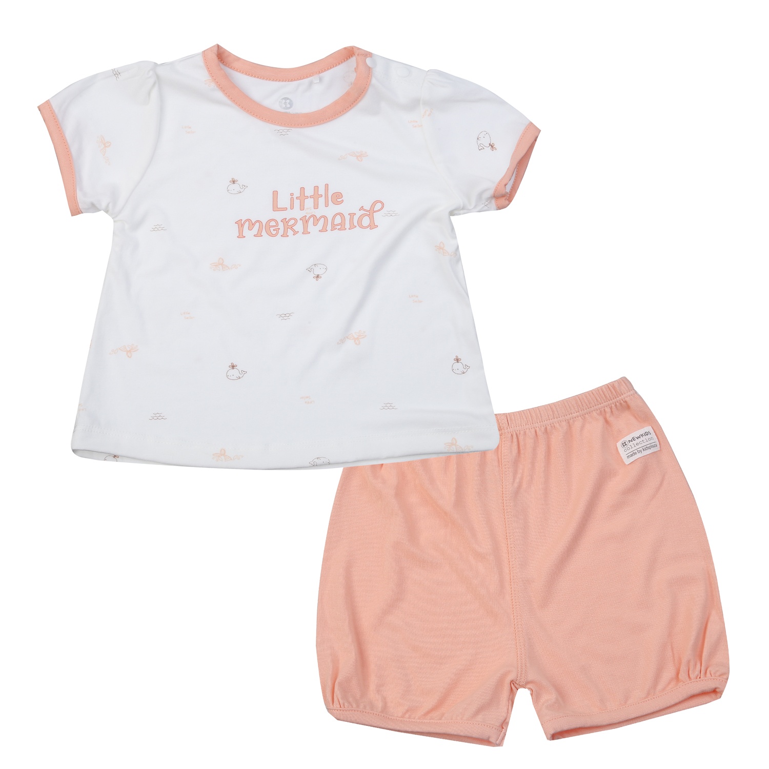 Bộ cộc bé gái KidsPlaza Otis ND25H (Trắng) hình 1