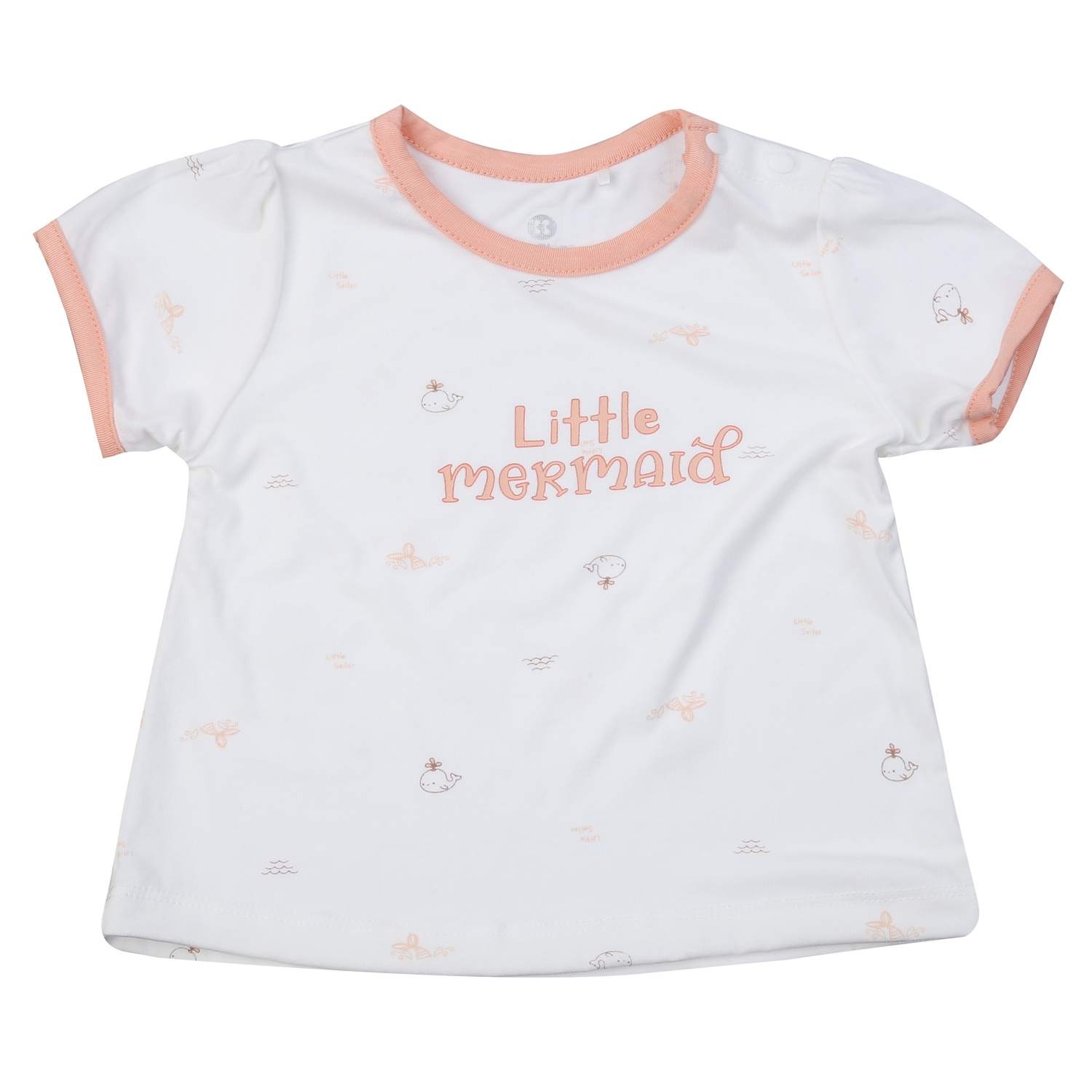 Bộ cộc bé gái KidsPlaza Otis ND25H (Trắng) hình 4