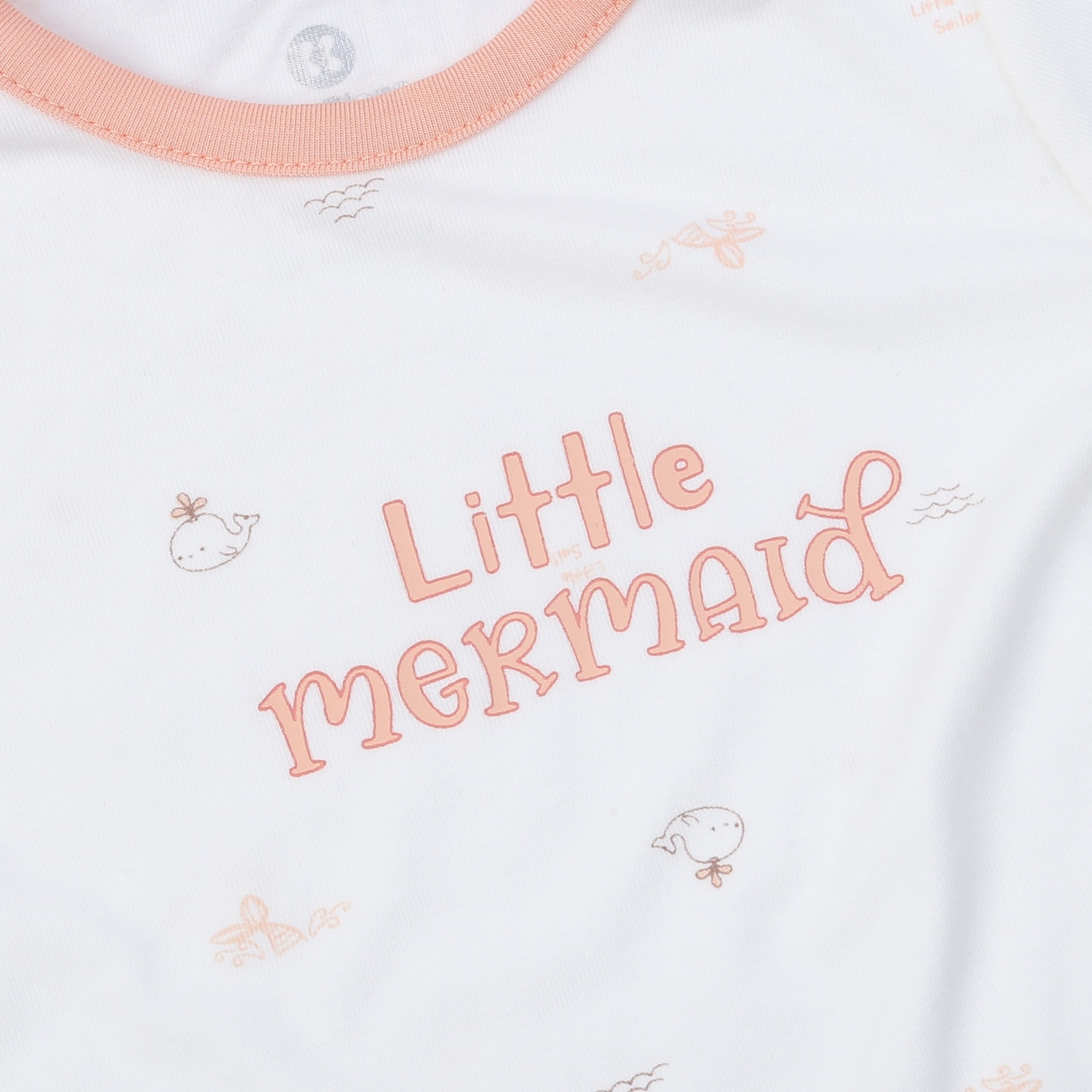 Bộ cộc bé gái KidsPlaza Otis ND25H (Trắng) hình 3